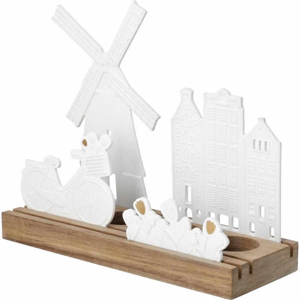 Räder Kerzenhalter Design Lichtobjekt Landsilhouette Niederlande
