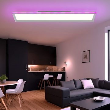 JUST LIGHT LED Deckenleuchte, Leuchtmittel inklusive, Kaltweiß, Warmweiß, Neutralweiß, Tageslichtweiß, Deckenleuchte Wohnzimmerlampe Schlafzimmerleuchte LED Dimmbar RGB