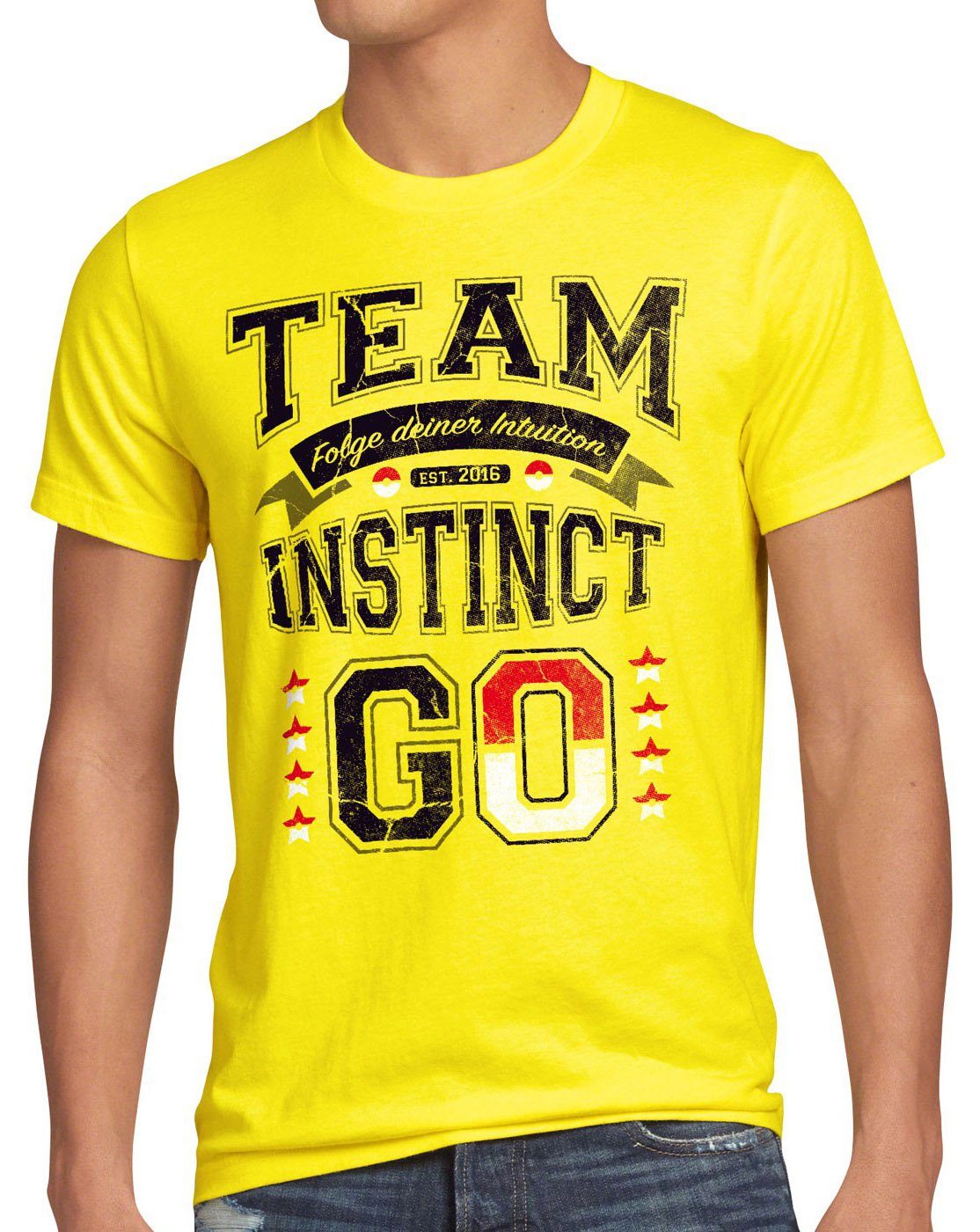 style3 T-Shirt Team Gelb pokemon go günstig online kaufen