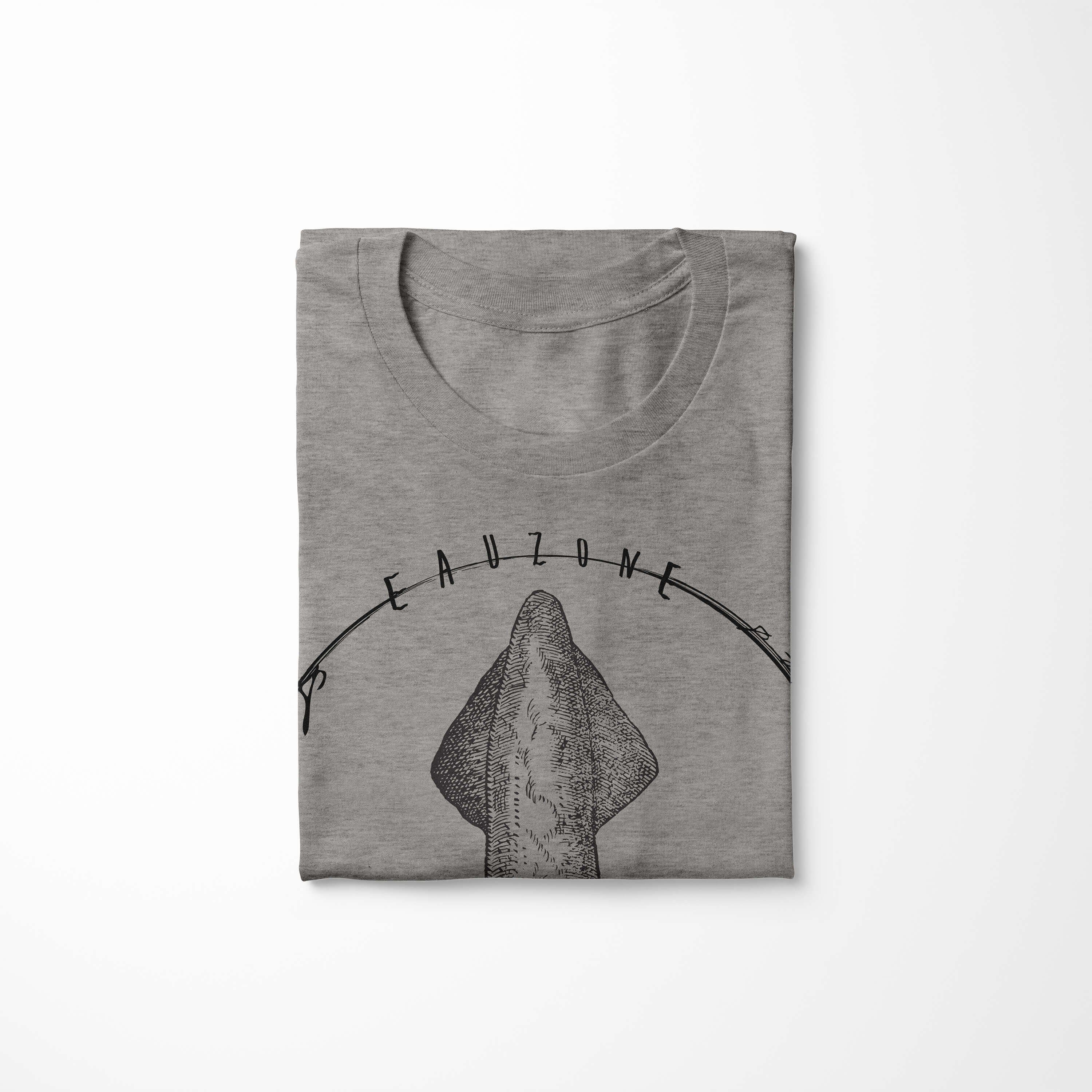 056 - Struktur sportlicher Sea Art Ash Fische Serie: T-Shirt feine Schnitt Sinus Sea und T-Shirt / Creatures, Tiefsee