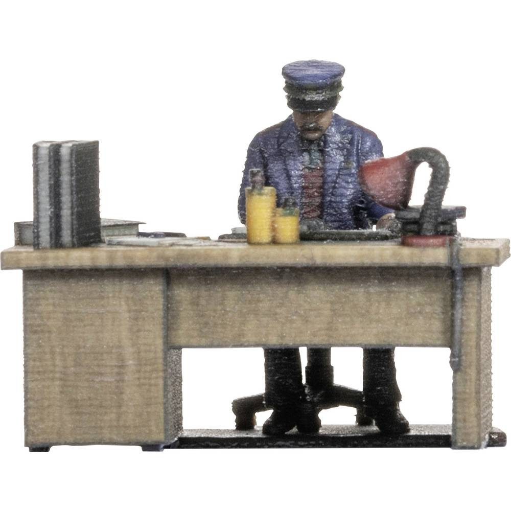 NOCH Modelleisenbahn-Figur H0 3D-Master Bahnbeamter am Schreibtisch 10220