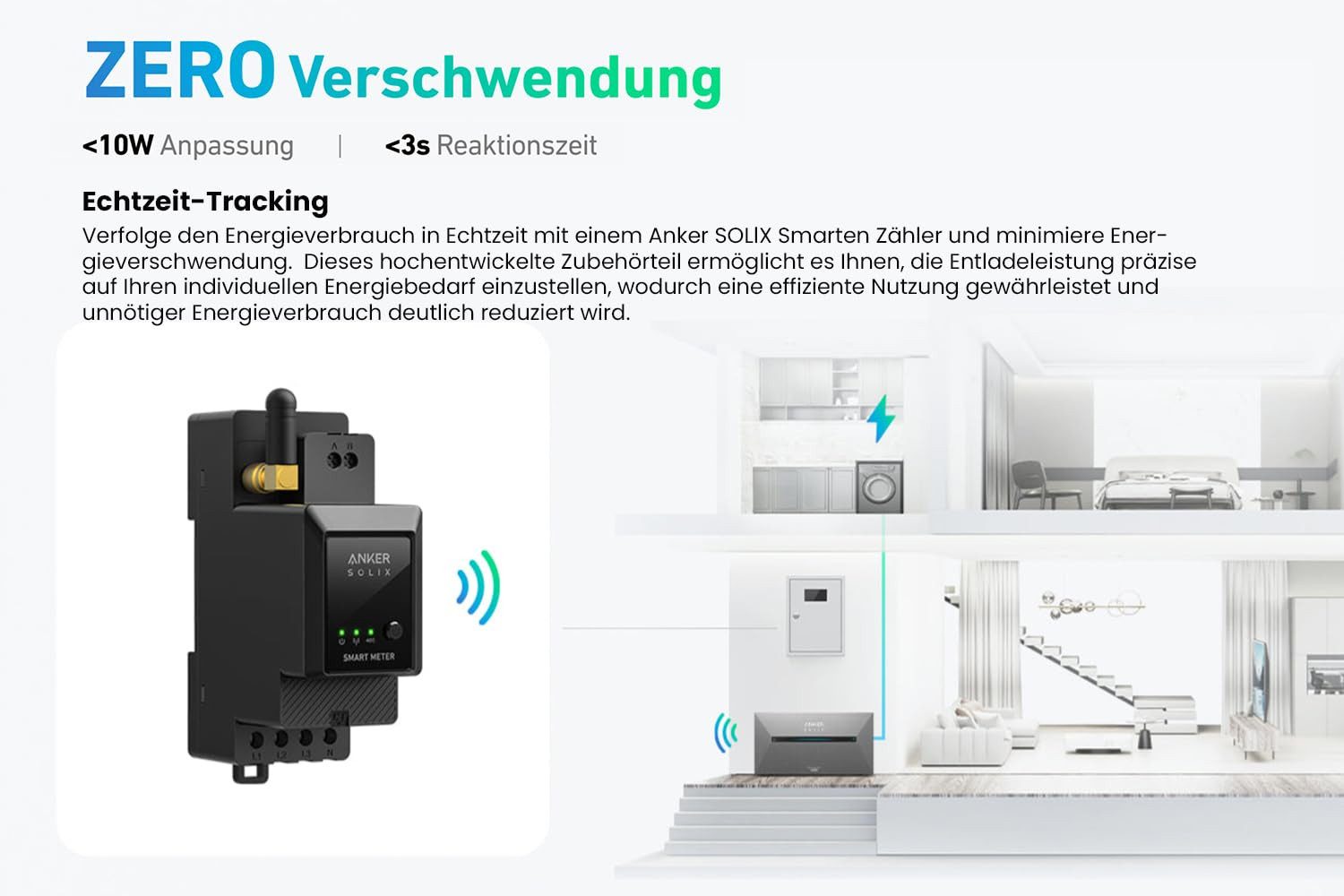 Anker Balkonkraftwerk 1820W Solaranlage Anker Solix Solarbank 2 E1600 Pro mit Smart Meter, (4xAstronergy 455wp Paneele und Smart Meter im Lieferumfang enthalten), Speicher mit integriertem Wechselrichter, All-in-One 1600 Wh Akku