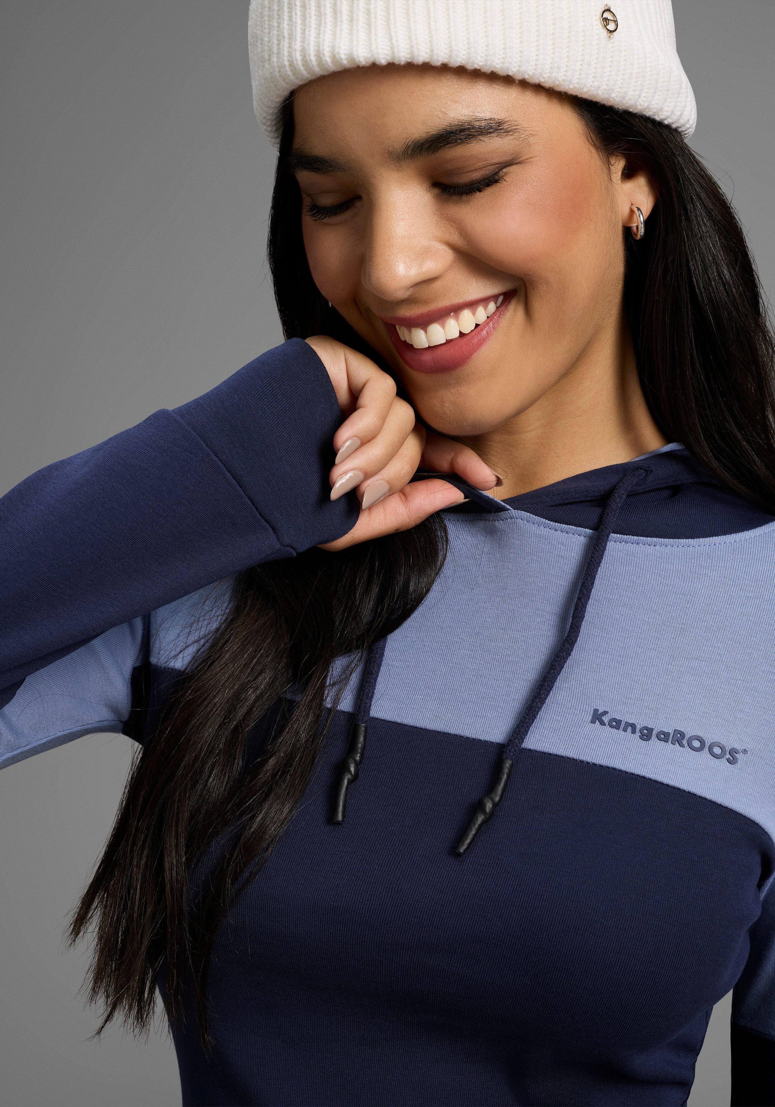 KangaROOS Kapuzenshirt mit Colorblock