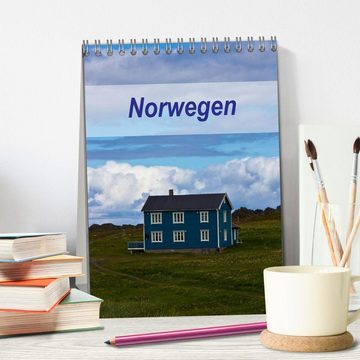 CALVENDO Wandkalender Norwegen (Tischkalender 2024 DIN A5 hoch), CALVENDO Monatskalender