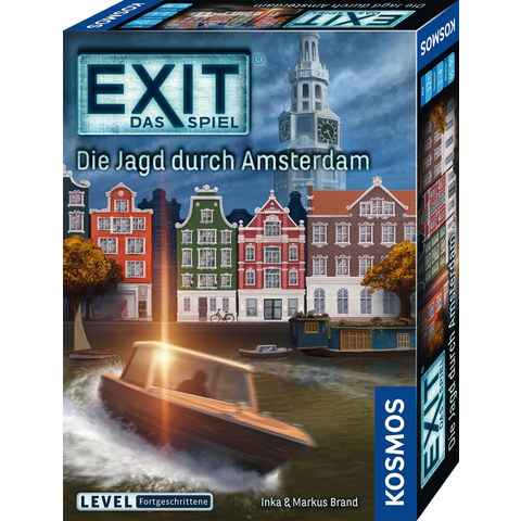 Kosmos Spiel, Rätselspiel EXIT, Das Spiel: Die Jagd durch Amsterdam (F), Made in Germany