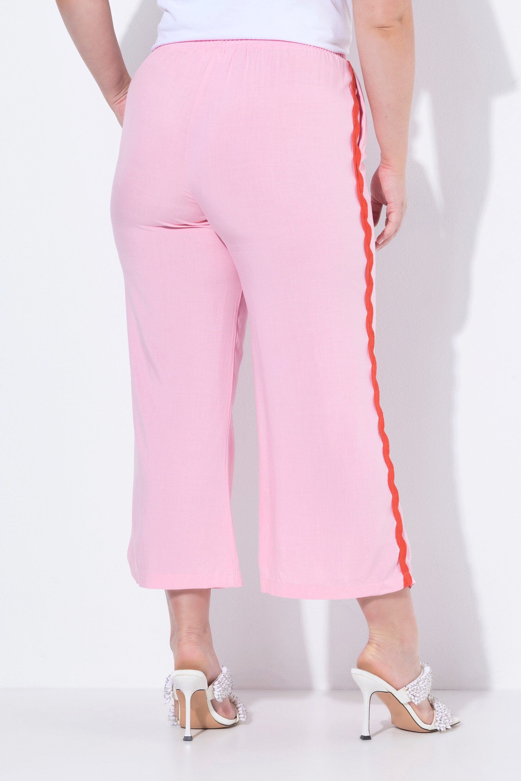 MIAMODA Culotte Hose weites gerades Bein Wellen-Seitenstreifen