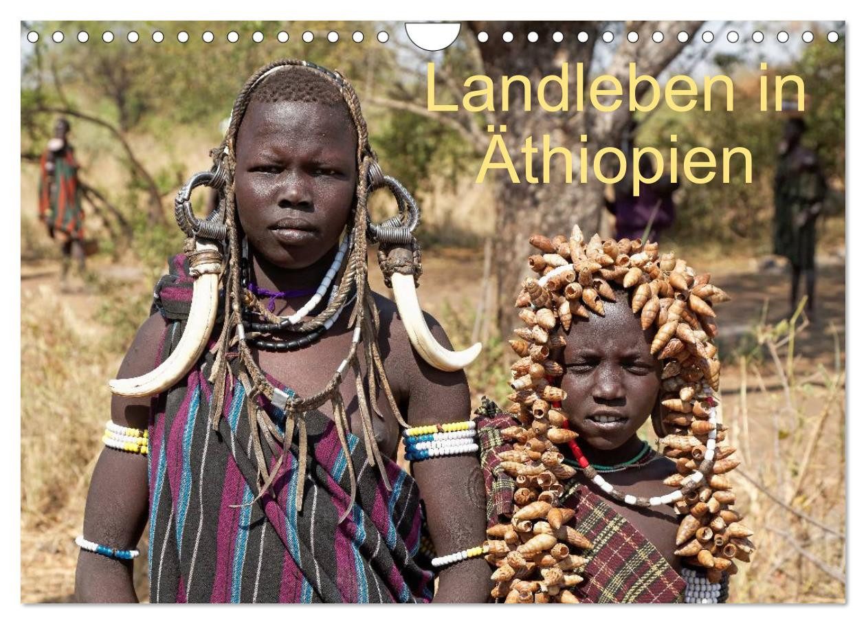 CALVENDO Wandkalender Landleben in Äthiopien (Wandkalender 2027 DIN A4 quer), CALVENDO Monat