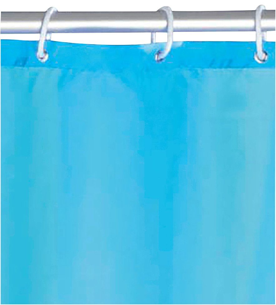 WENKO Duschvorhang "Uni Light Blue", Höhe 200 cm, waschbar günstig online kaufen