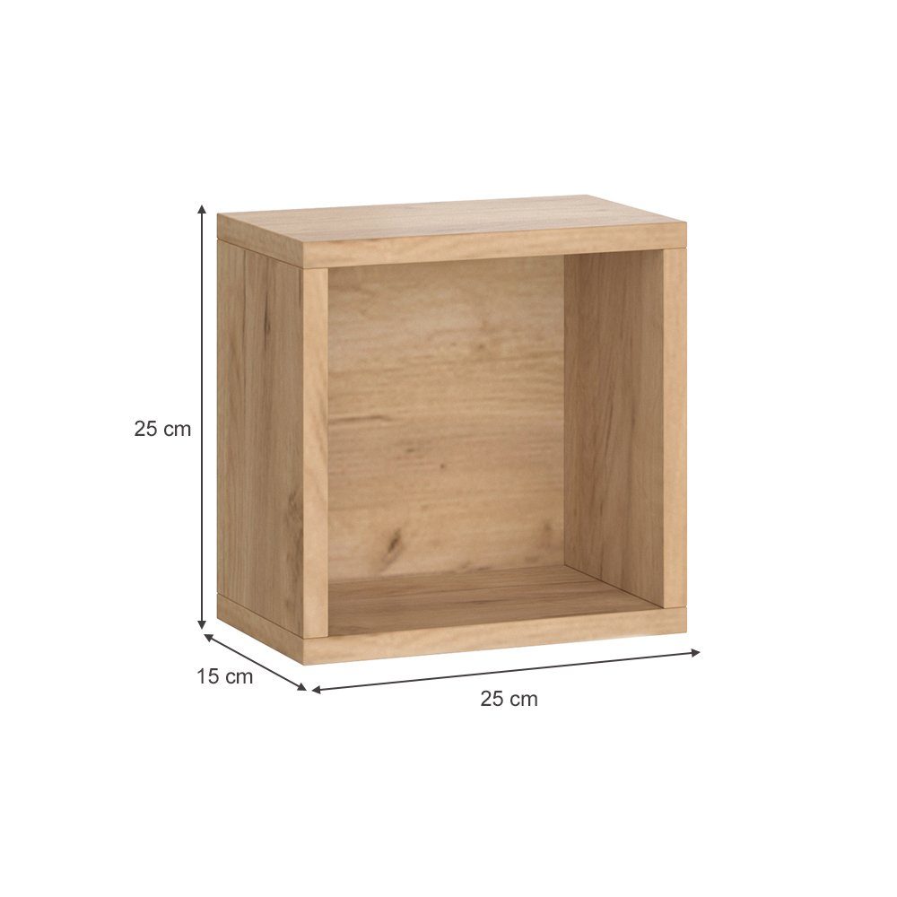 Vicco Hängeschrank Senyo, Goldkraft Eiche/Sonoma, 25 x 25 cm 2er Set (1-St., 2er Set)