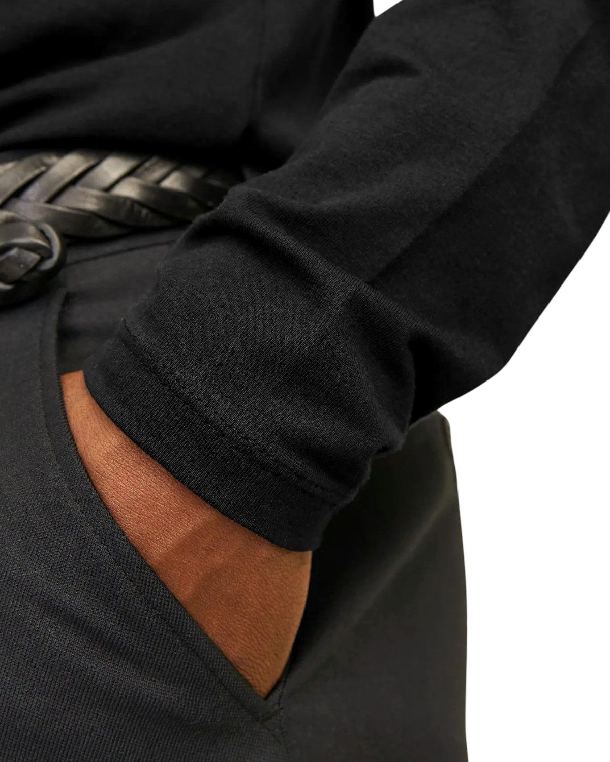 Jack & Jones Langarmshirt (Spar-Set, 3er-Pack) Basic Shirt mit Rundhalsauschnitt