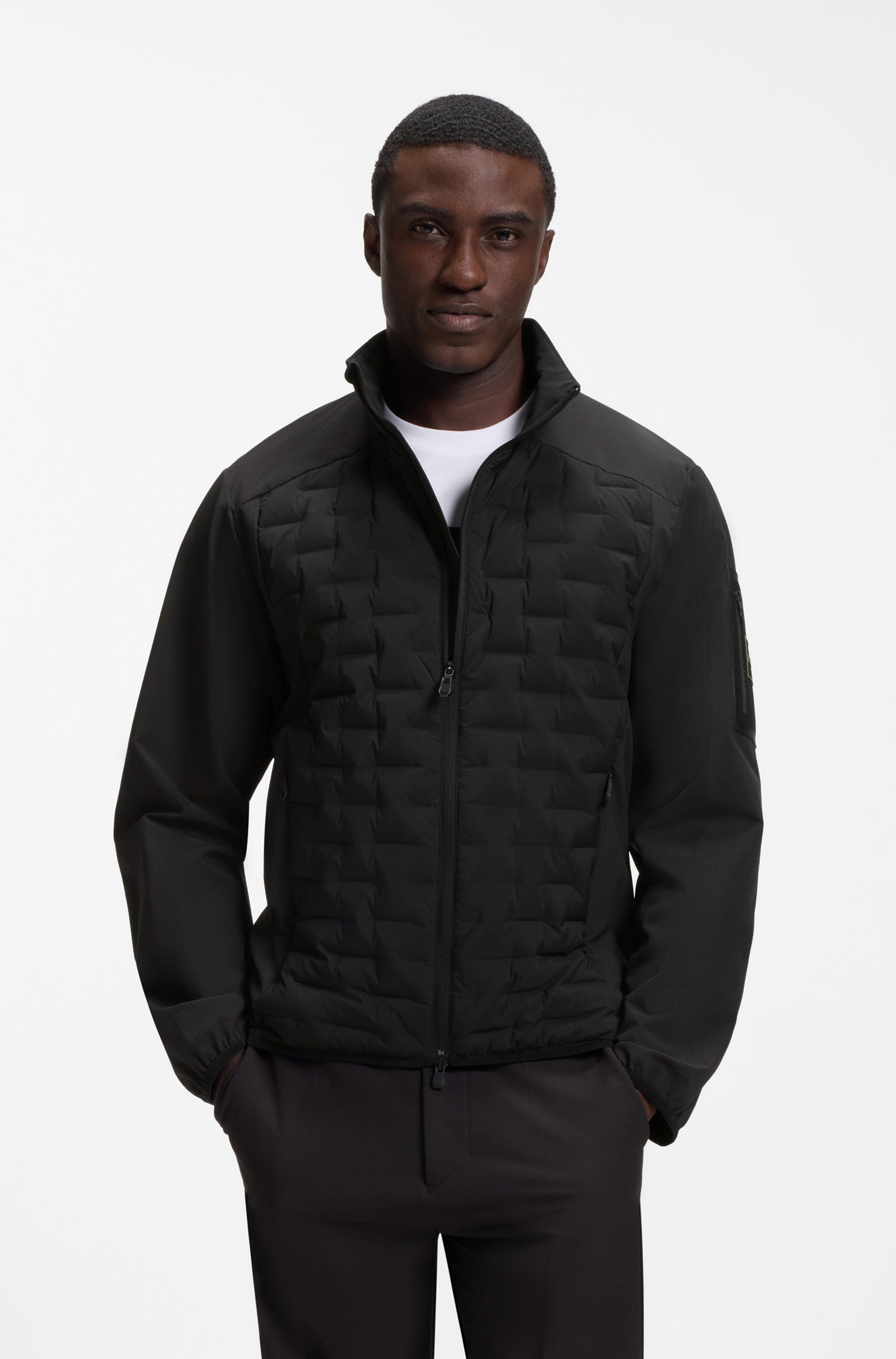 BOSS GREEN Hybridjacke T-DownHybrid HD2 aus Bi-Stretch-Material, gefüttert