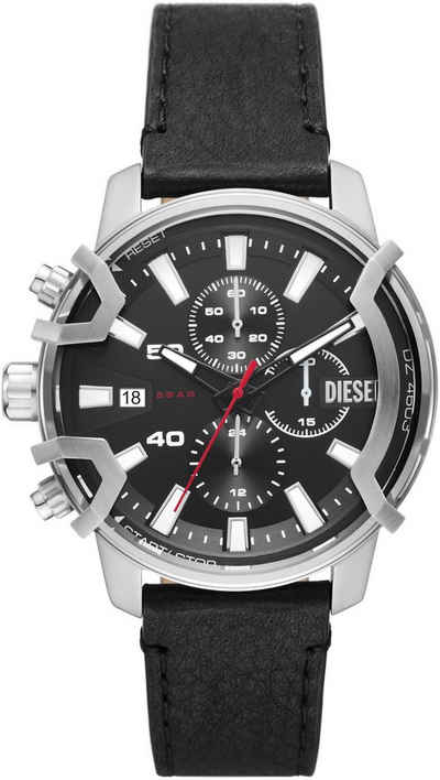 Diesel Chronograph Griffed, DZ4603, Quarzuhr, Armbanduhr, Herrenuhr, Datum, Stoppfunktion, nachhaltig