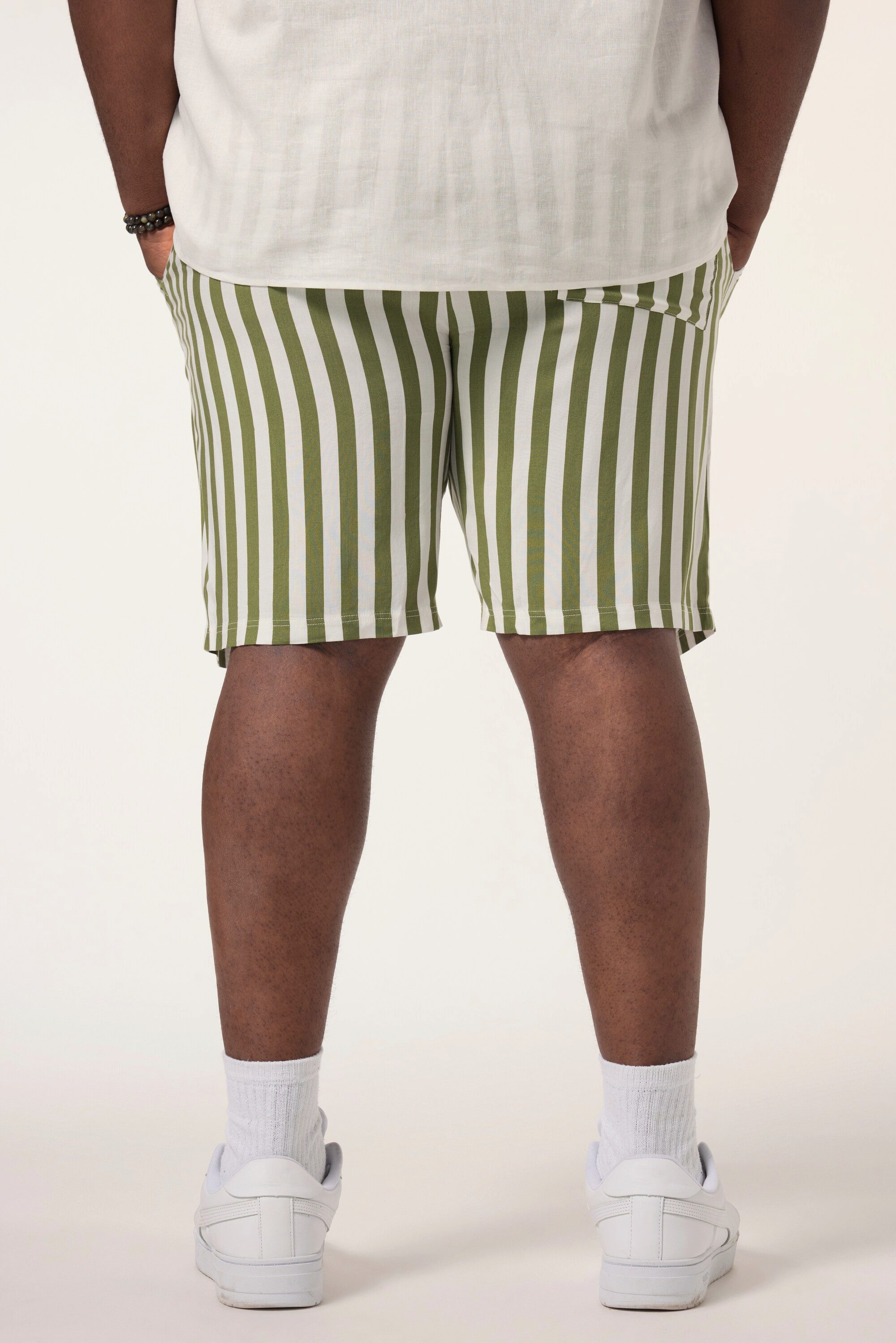 STHUGE Bermudas Bermuda Elastikbund Streifen