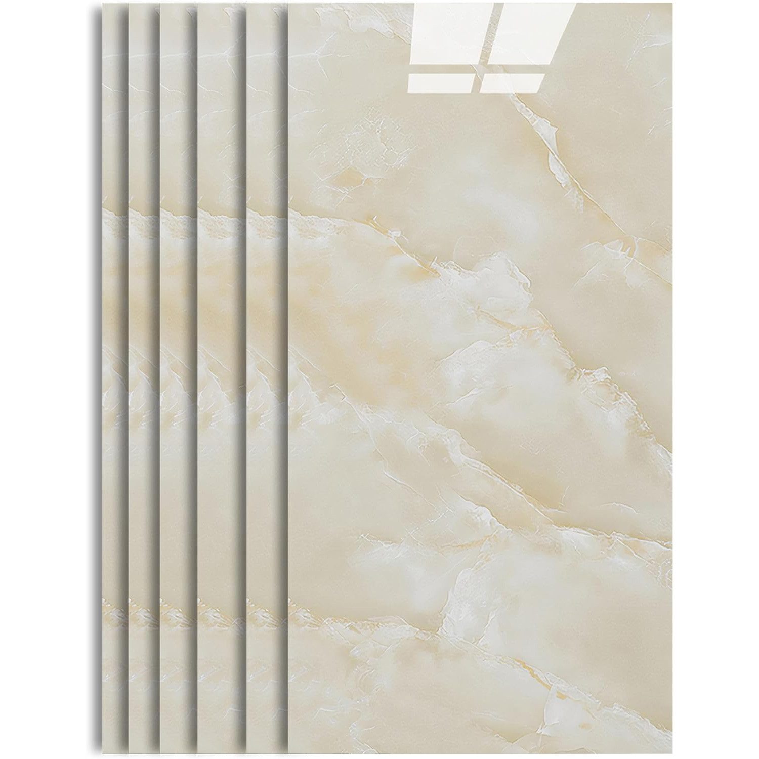 wohnTRAUM24 Fliesenaufkleber 10 Stück Klebefliesen Küche Marmor 60x30cm, Selbstklebende Fliesen (12 St), Wasserfest, Selbstklebend, Hitzebeständig, Sehr starke Klebefähigkeit