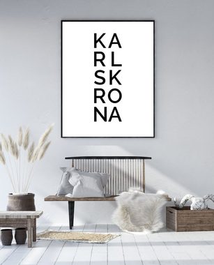 NORDIC WORDS Poster Stadt KARLSKRONA