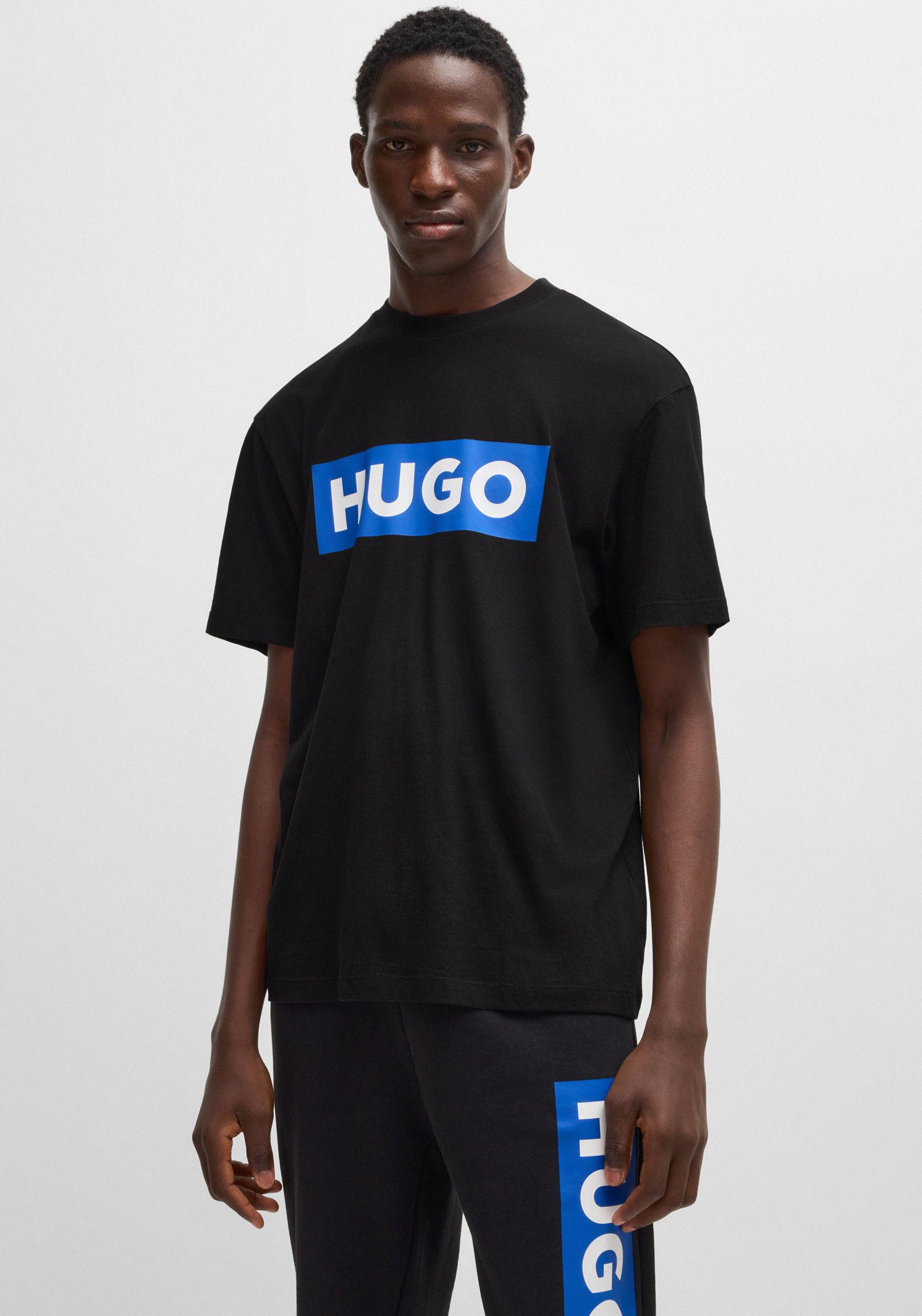 HUGO Blue T-Shirt Nico mit großem günstig online kaufen