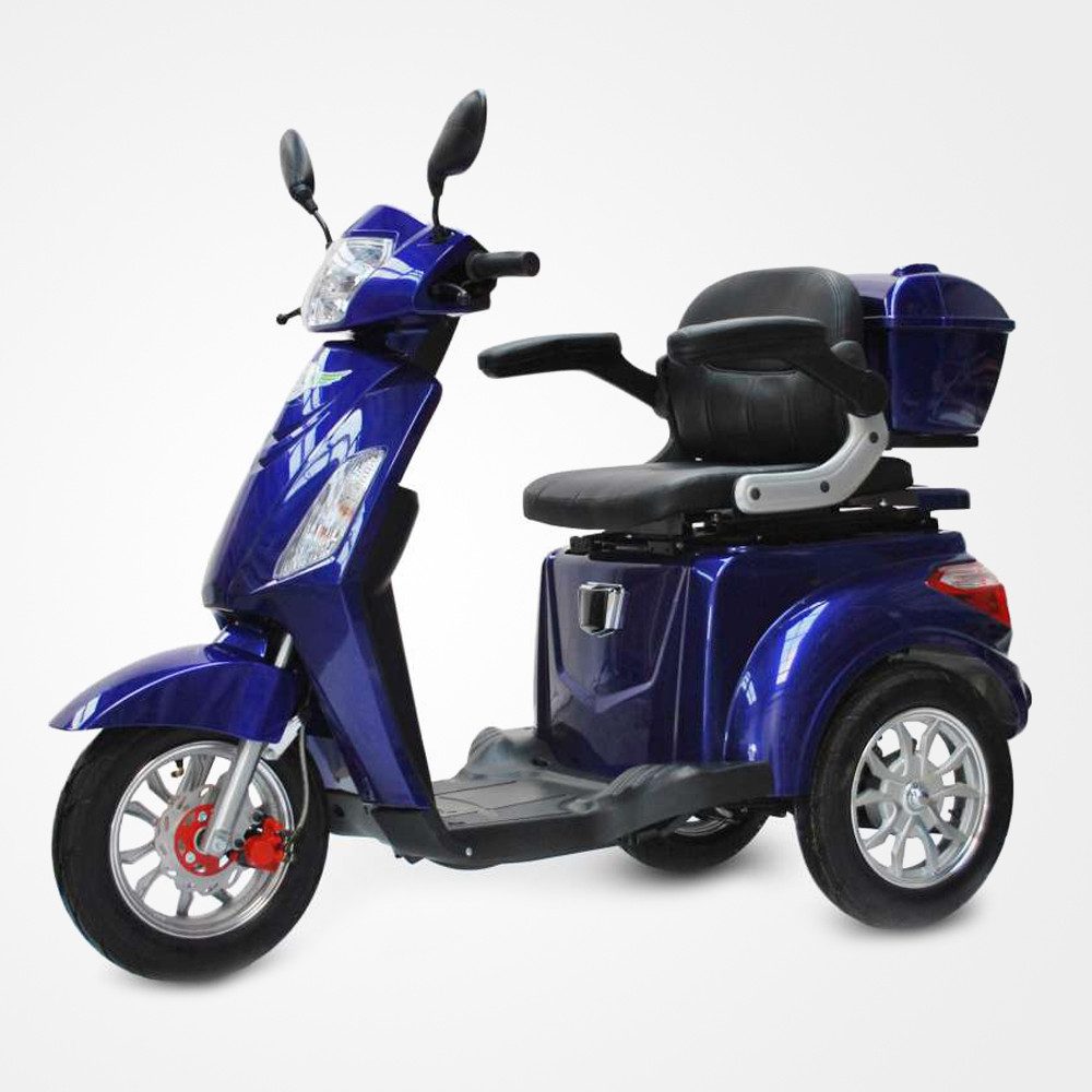 Urban Hopper E-Motorroller Elektro Seniorenmobil Vista 3-Rad Elektroroller Lithium-Akku, 1000 W, 6 km/h, Herausnehmbarer Lithium-Ionen Akku, ca. 60km Reichweite, LED, COC