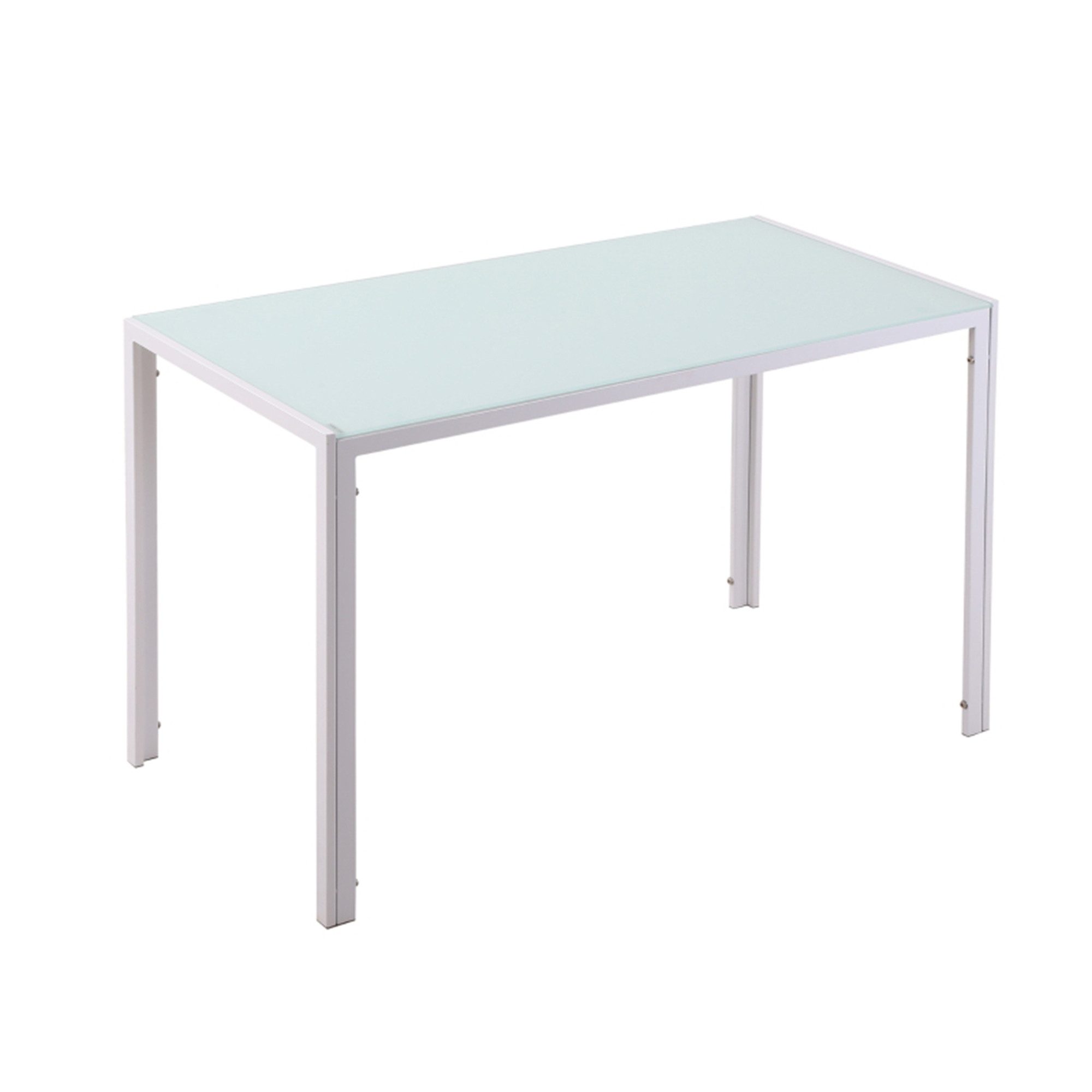 MC Star Esstisch Küchentisch großer Tisch, modernes Design (120 cm x 60 cm x 75 cm, Weiß)