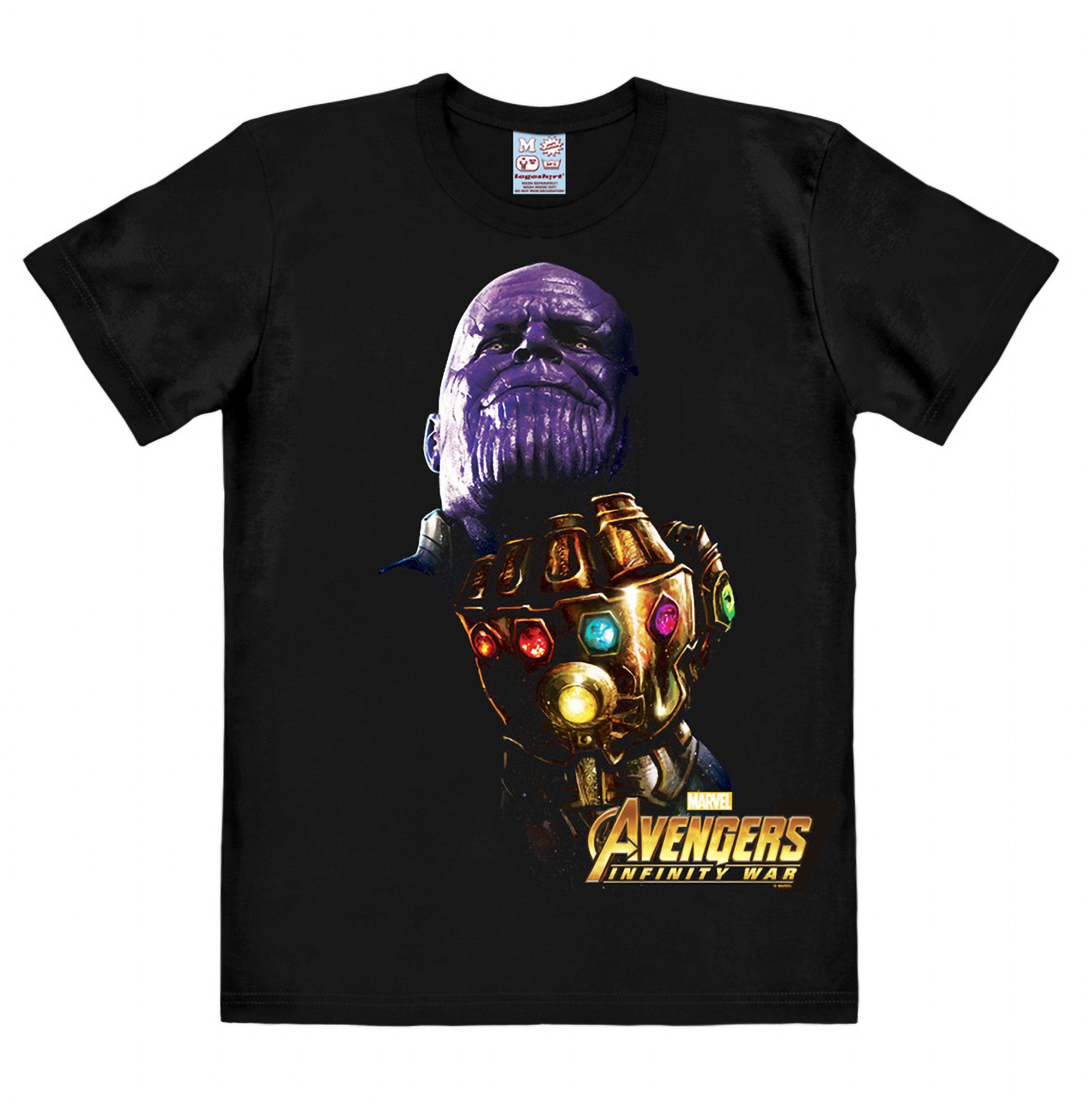 LOGOSHIRT Print-Shirt Marvel Comics - Avengers Thanos T-Shirt Unisex T-Shirt mit Thanos Motiv