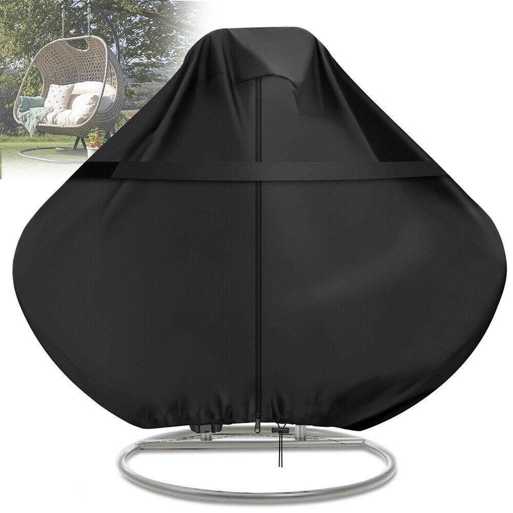 Stuhlbezug Wasserdichte und wetterfeste Swing Schutzhülle, Staubdichte x 230 200 Schwarz cm Egg Chair Schaukelstuhlhülle Abdeckung MDHAND