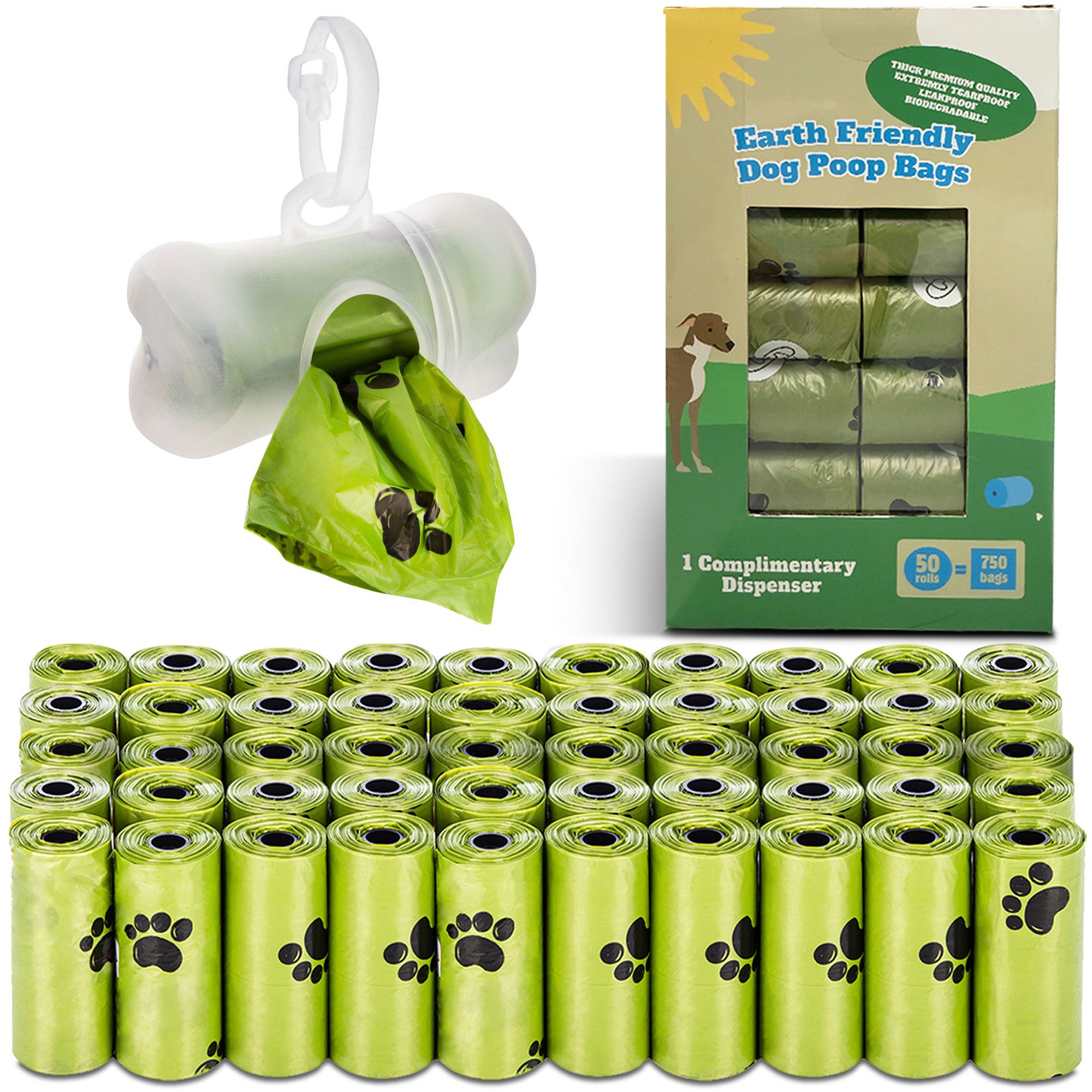 all Pets United Hunde-Geschirr ALL PETS UNITED Hundekotbeutel 100% biologisch und Kompostierbare, Kompostierbare Kotbeutel, Biologisch abbaubare Hundebeutel