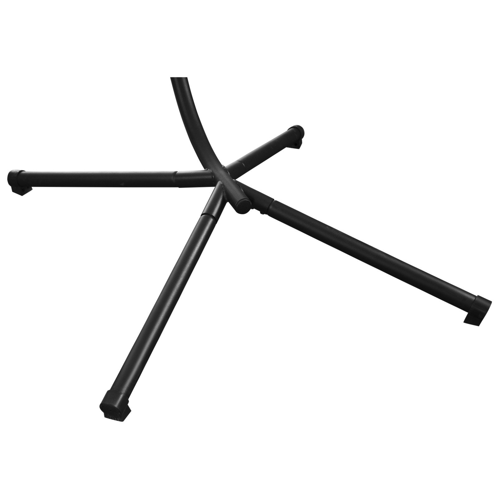 RAMROXX Hängesessel NEW XXL Gestell Schwarz mit Korb und Kissen Hell Grau