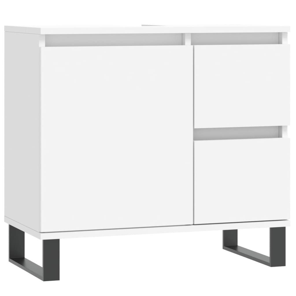 vidaXL Waschtisch Badschrank Weiß 65x33x60 cm günstig online kaufen