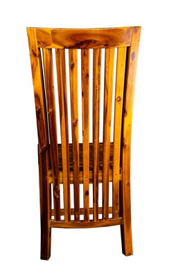 SAM® Essgruppe Imke, (Paket, 1 Tisch und 6 Stühle), Akazie, cognacfarben, natürliche Baumkante & 6x Stuhl