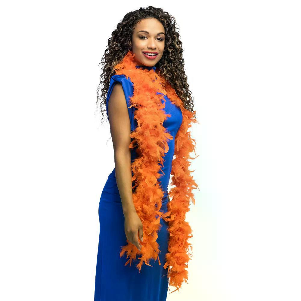 Boland Kostüm Federboa 50g Federschmuck 180 cm Partyschmuck, mit echten Federn - ein glamouröses Accessoire