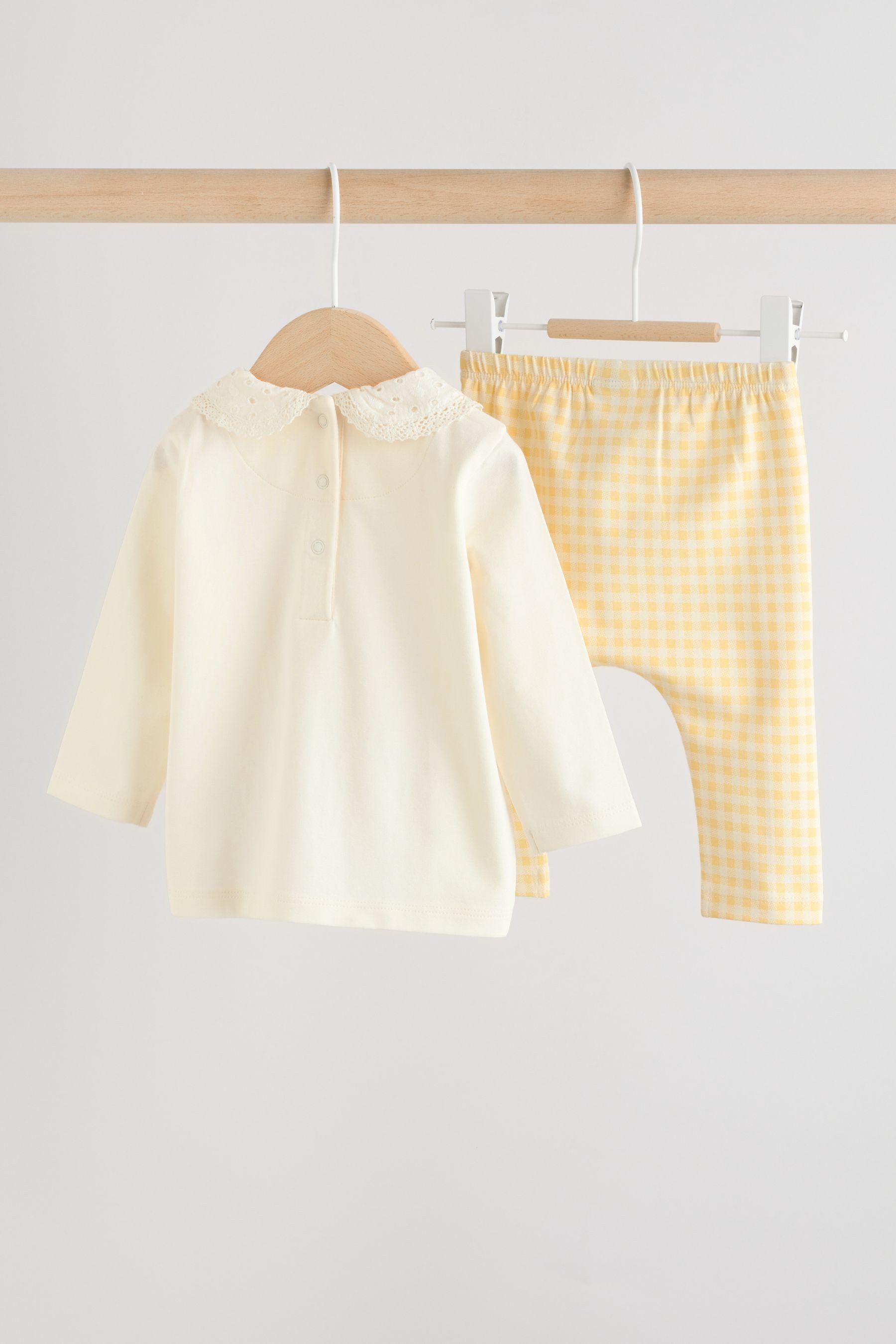 Next Langarmshirt & Leggings Baby Langarm-Oberteil und Leggings im 2er-Set (2-tlg)