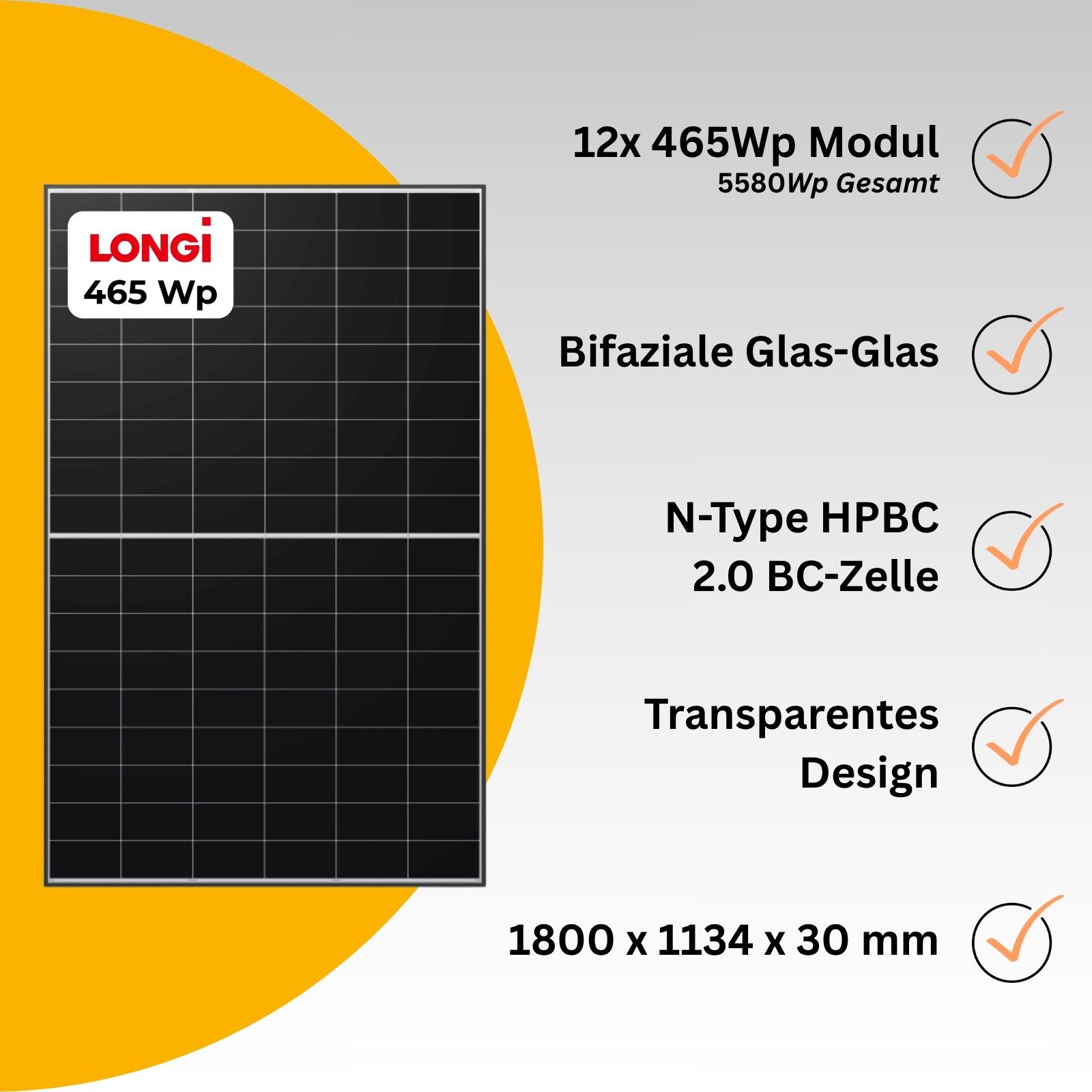 LONGI Solaranlage LONGi 2in1 PV-Tower, 4,6 kW Solaranlage + 5 kWh Speicher, Flachdach, (21-St)