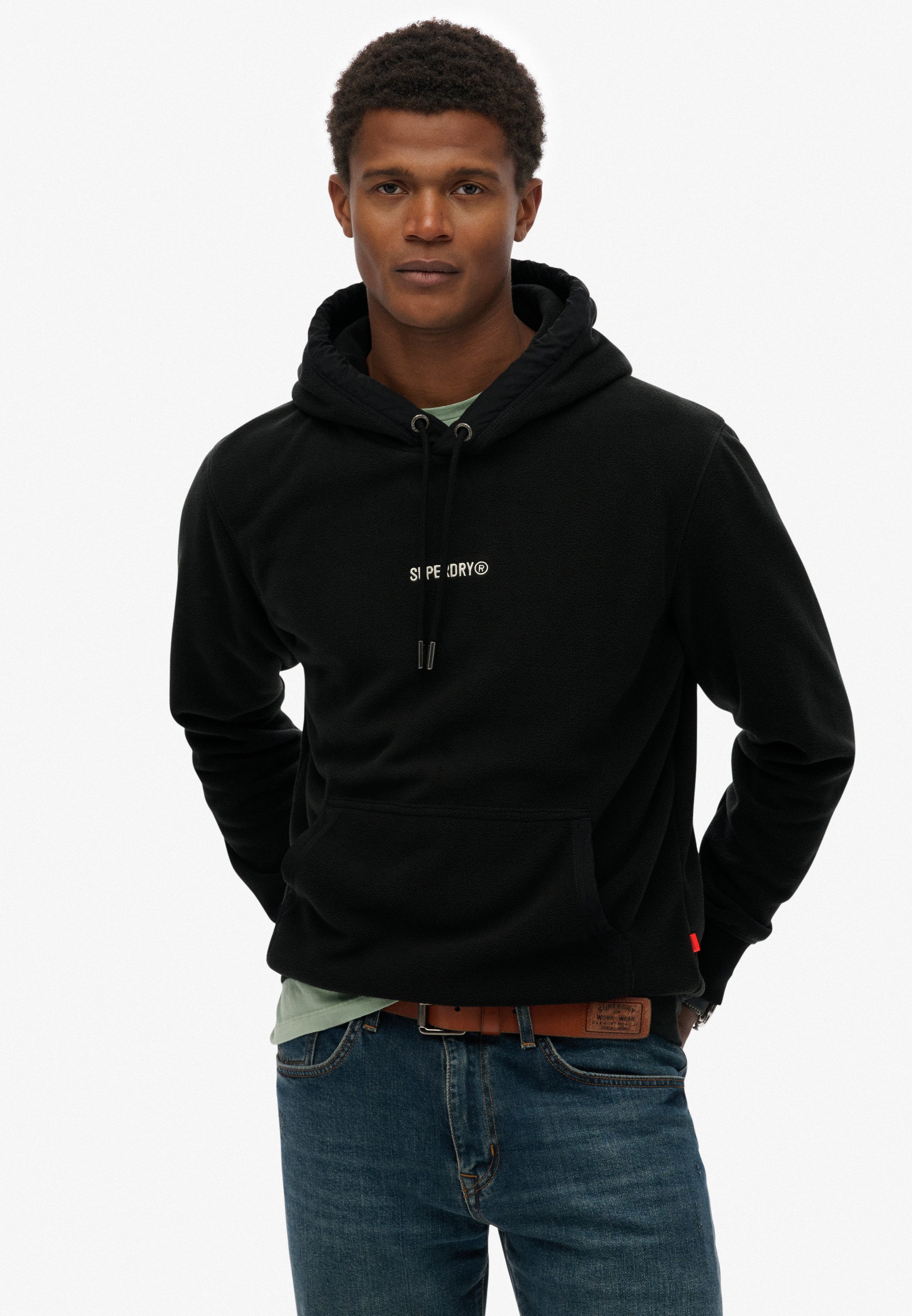 Superdry Kapuzensweatshirt MICRO LOGO FLEECE HOOD