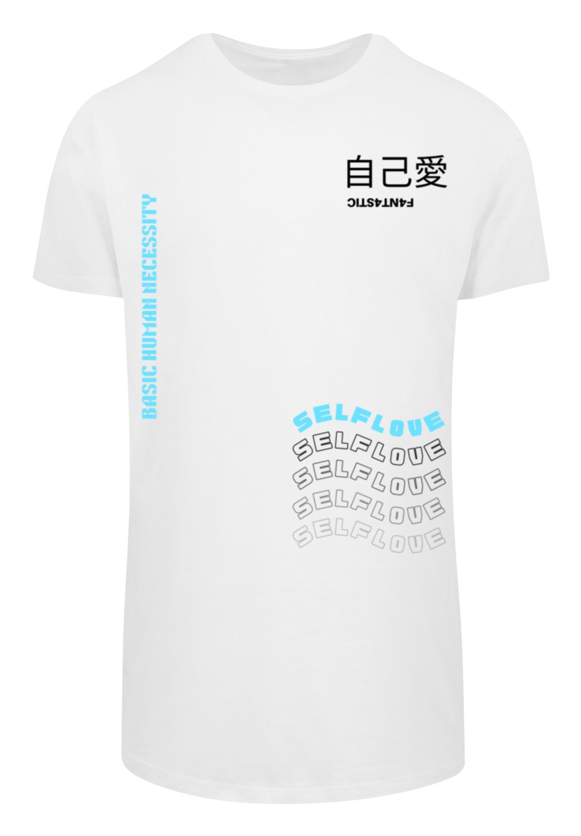 F4NT4STIC T-Shirt Self Love Print weiß TEE LONG