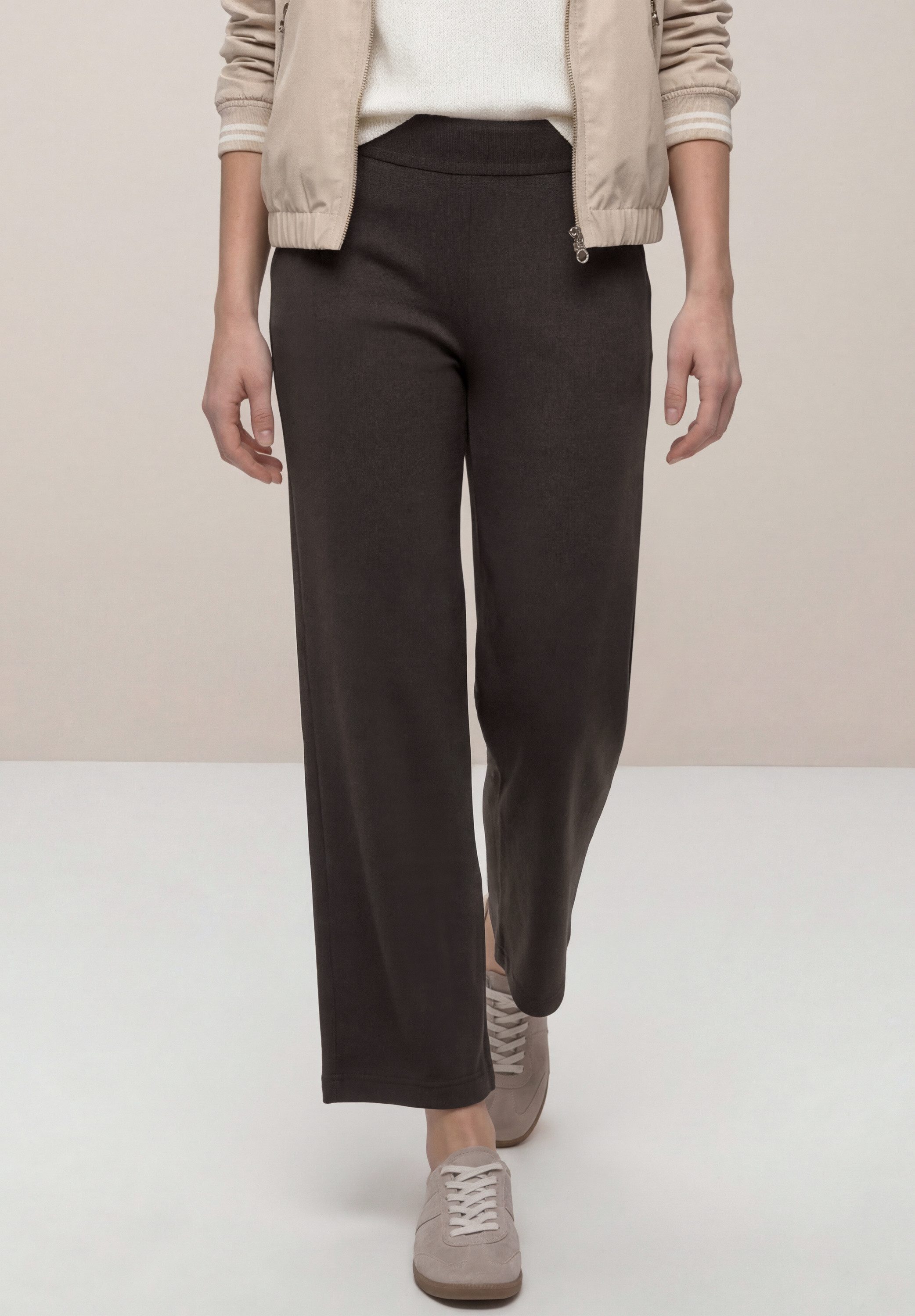 STREET ONE Stoffhose High Waist