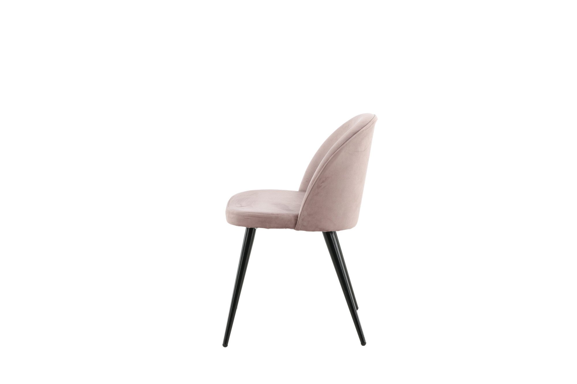 Venture Home Esszimmerstuhl Velvet, 2er-Set Esszimmerstühle mit Samtbezug, 150 kg belastbar (2 St), Polsterstuhl, weicher Bezug, Metallbeine, abgerundet – Bild 5 von 5