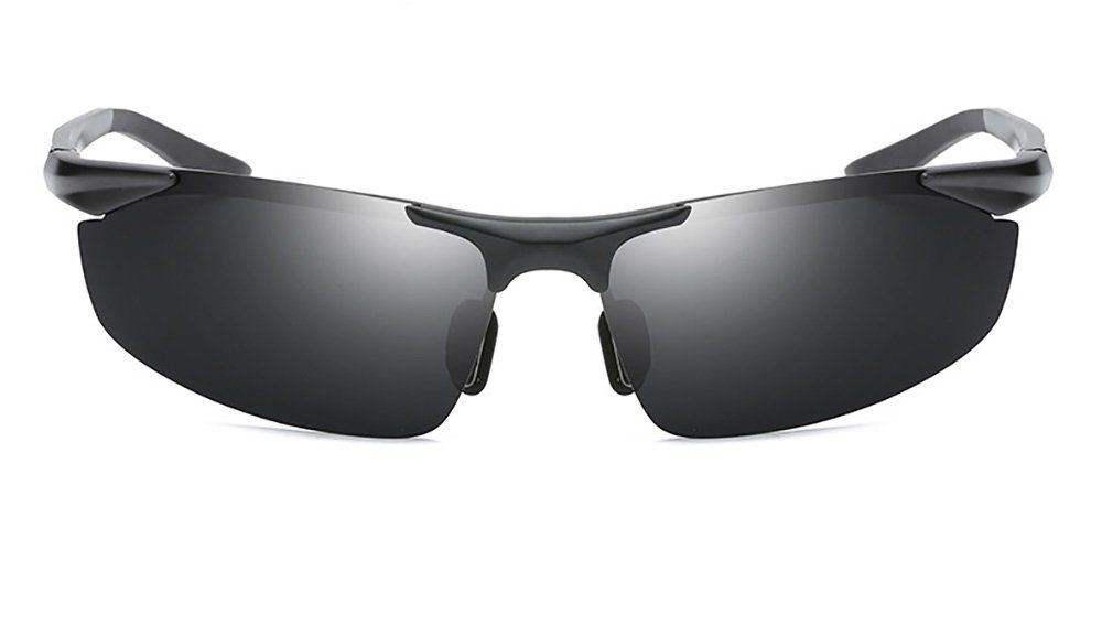 Aluminium Herren Sonnenbrille Fahren Polarisiert UV400 Sportbrille Pilotenbrille 