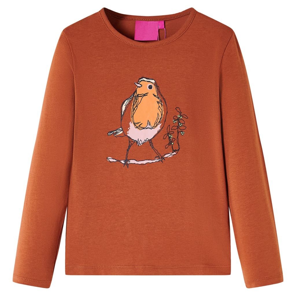 Langarmshirt Kinder-Langarmshirt Cognac 128