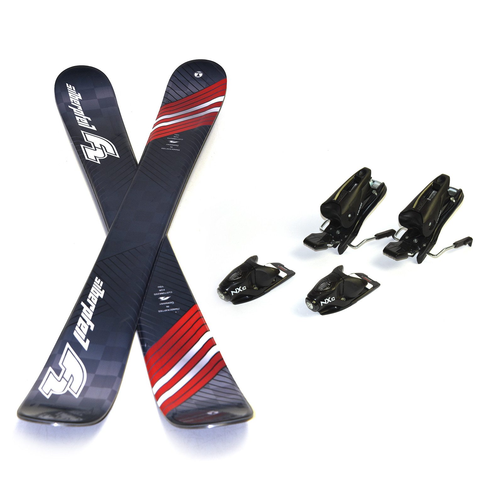 F2 Ski F2 Snowblades 99cm Set mit Bindung Ski Kurzski – Bindung/Ski wählbar