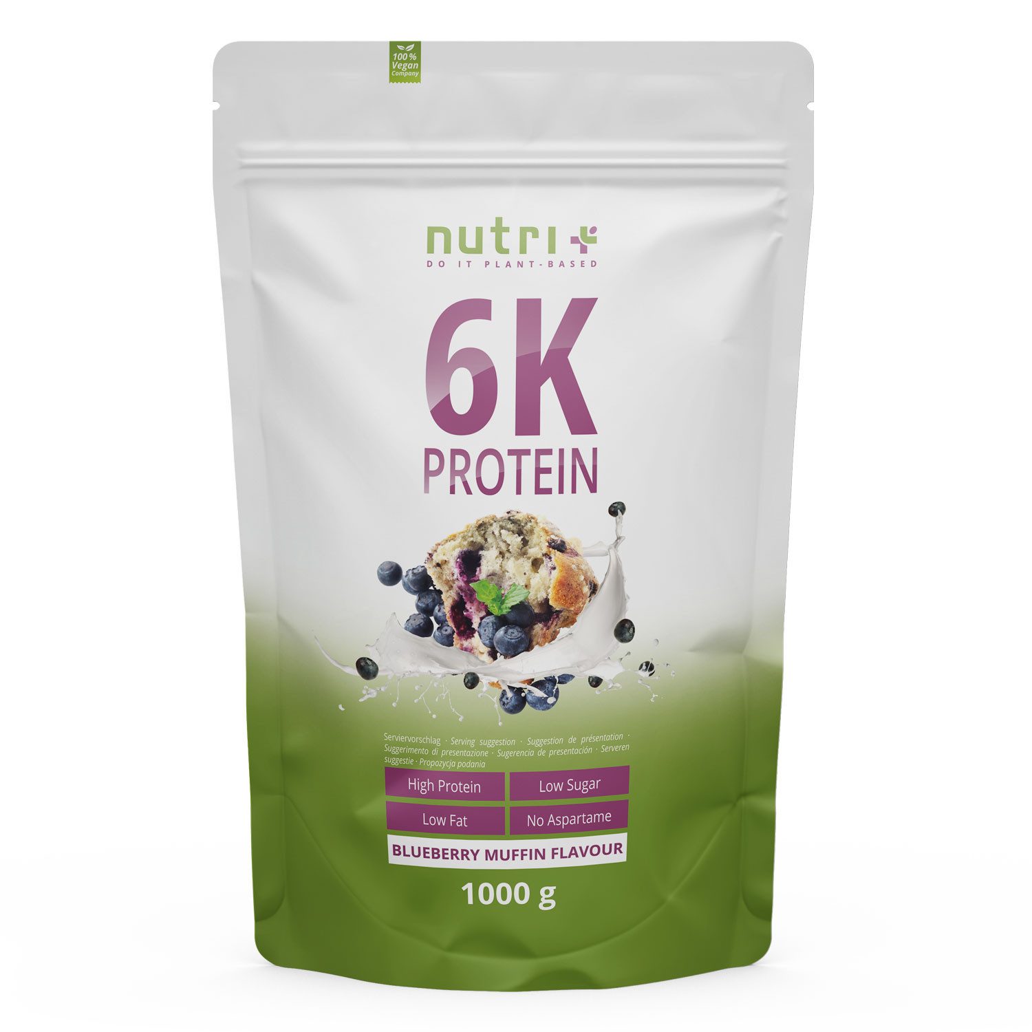 nutri+ Proteinpulver 6K Eiweiß Pulver, 1 er