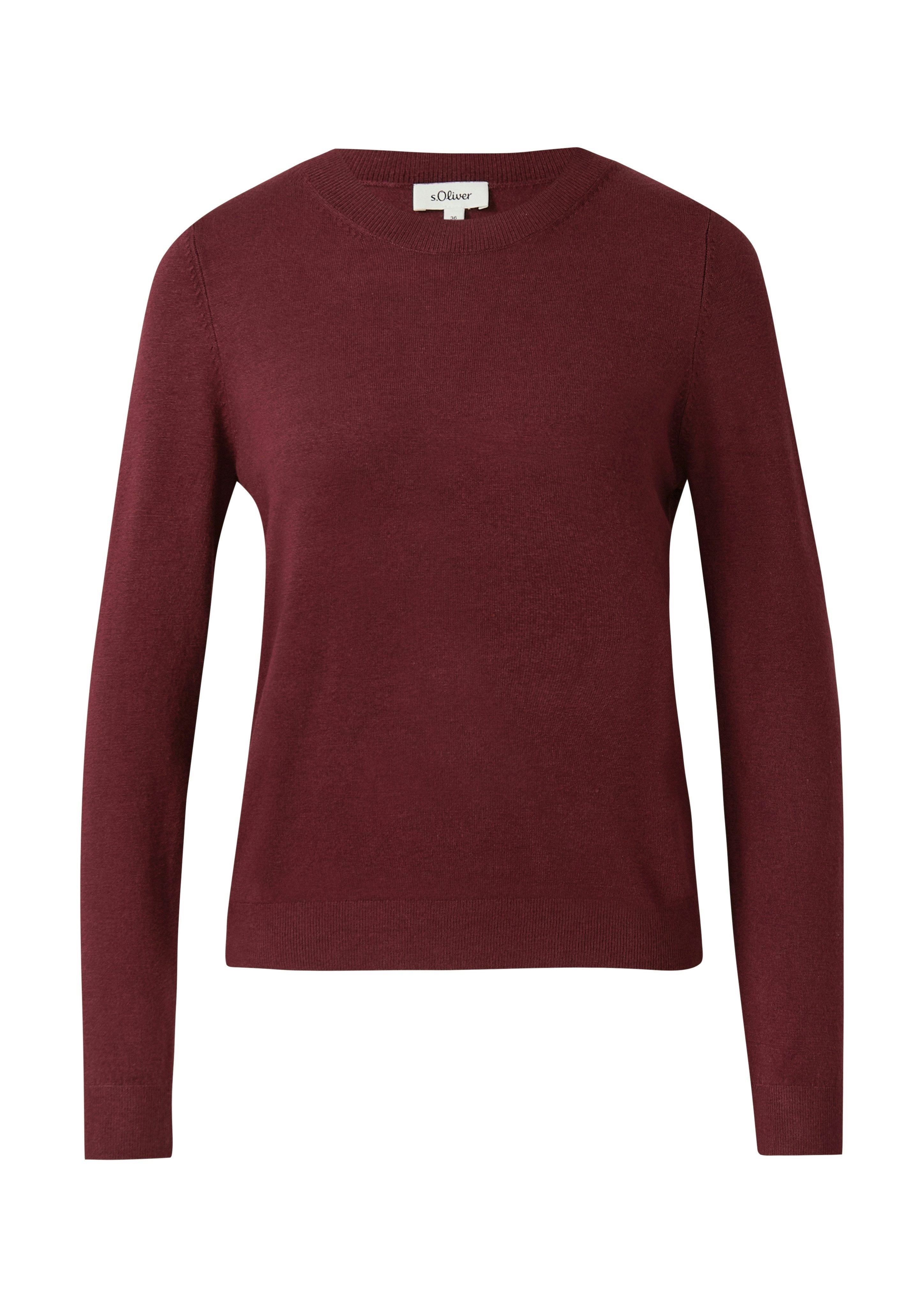 s.Oliver Strickpullover mit Stehkragen