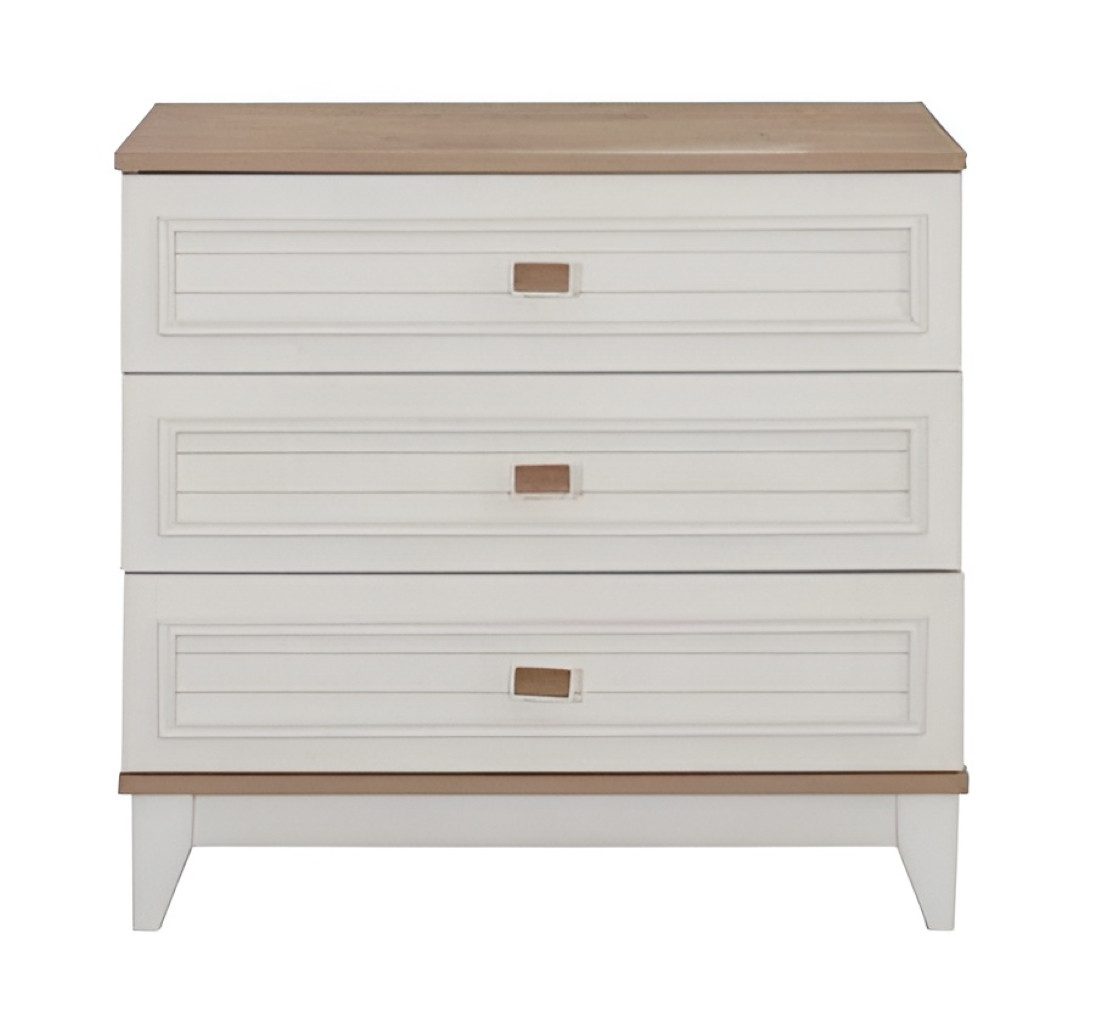 Xlmoebel Kommode Kinderzimmer Holzschrank in Weiß mit modernem Design (1 St., 86 x 42 x 79 cm), Made in Europa