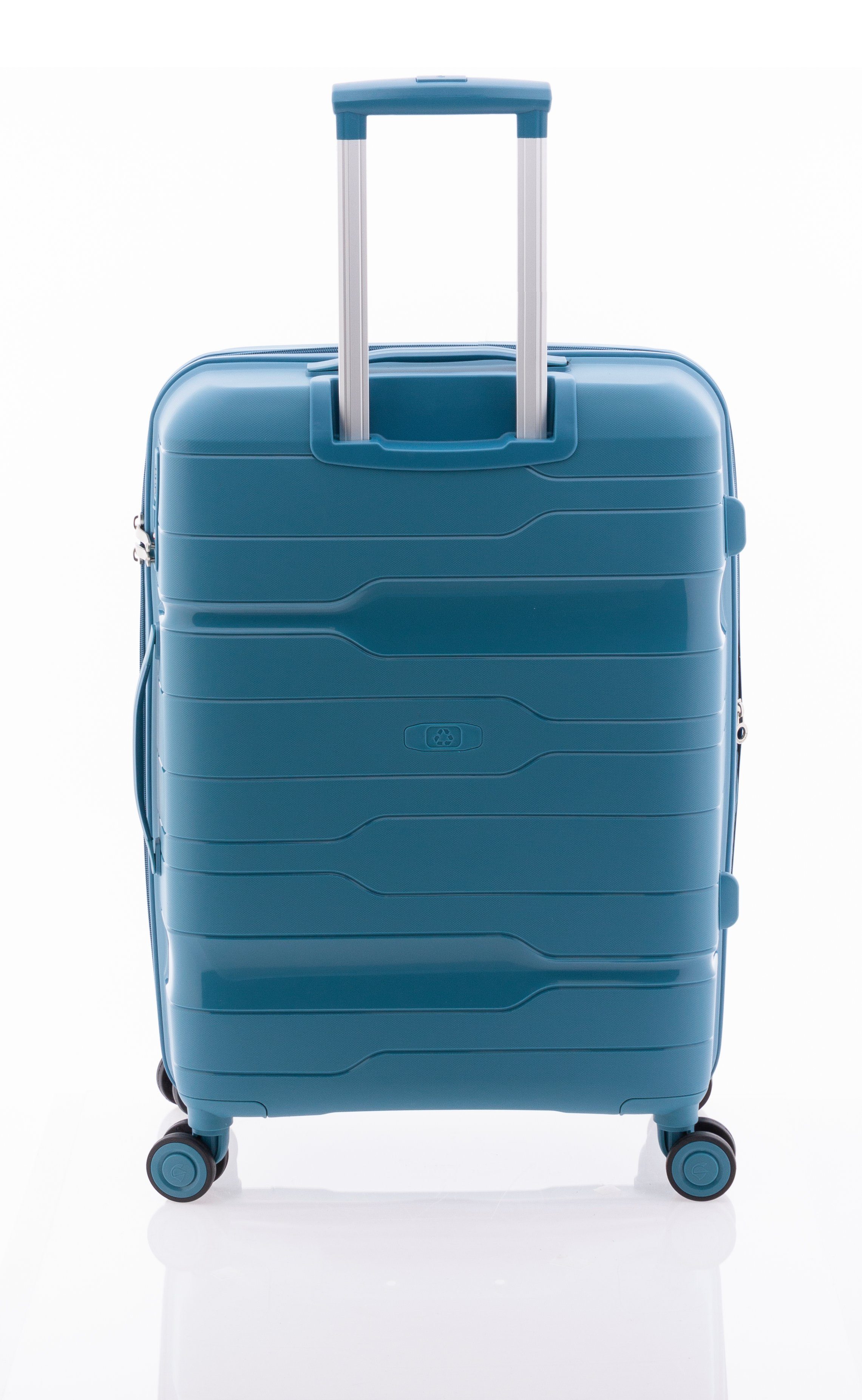 Dehnfalte, 77 XL Rollen, div. Hellblau 4 - Polypropylen, GLADIATOR Koffer cm, Farben Hartschalen-Trolley TSA-Schloss,