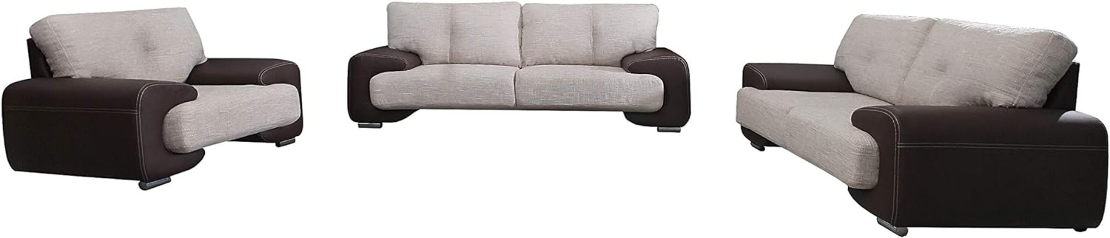 MOEBLO Polstergarnitur LORENTO 3+2+1, (Polstermöbel-Set Ohrensofa 3 Sitzer, 2 Sitzer und Sessel, Wohnlandschaft Sofa Couch Garnitur)