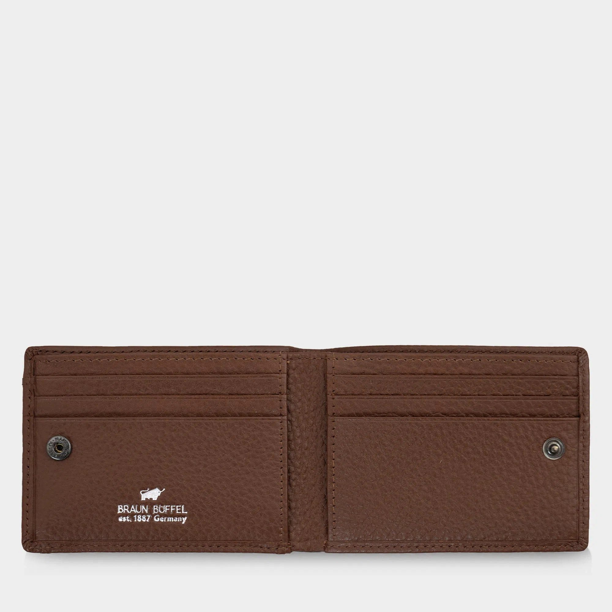 Braun Büffel Geldbörse THEO RFID Geldbörse 6CS nut