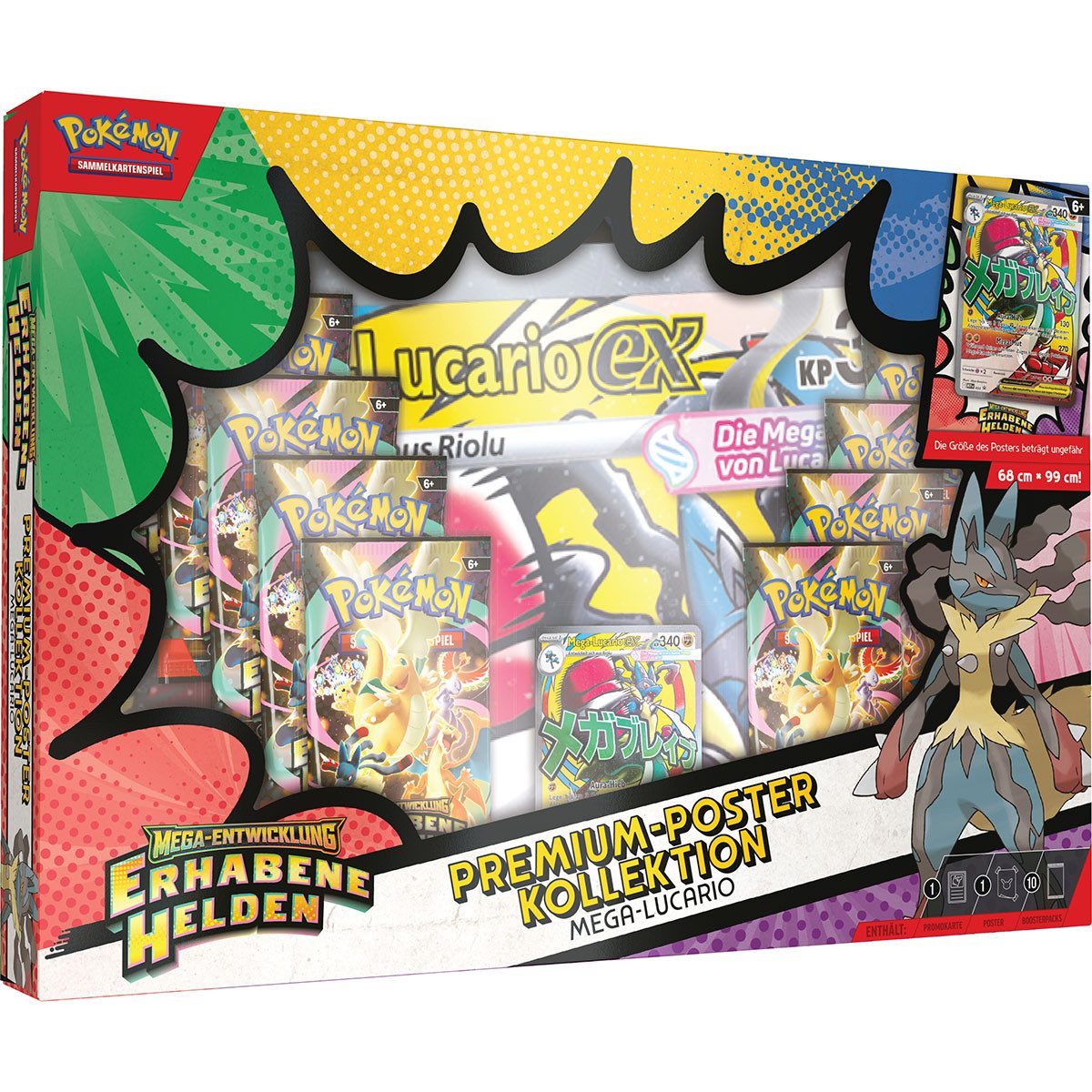 The Pokémon Company Sammelkarte Pokemon Erhabene Helden Premium-Poster Kollektion - 1 zufällige Box DE