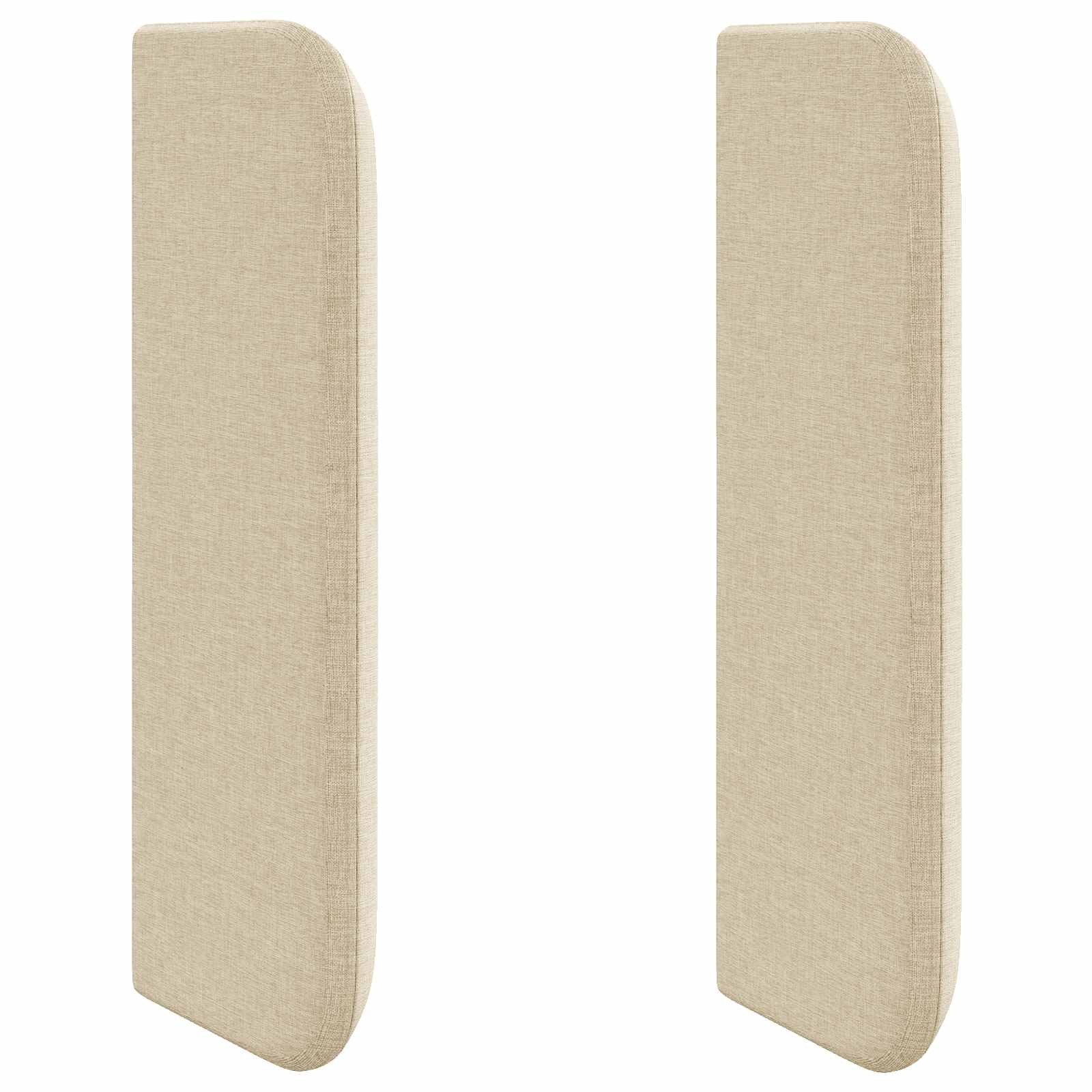 vidaXL Betthimmel Kopfteil Ohr Creme 40,5 x 40,5 x 4 cm Stoff (1-tlg)