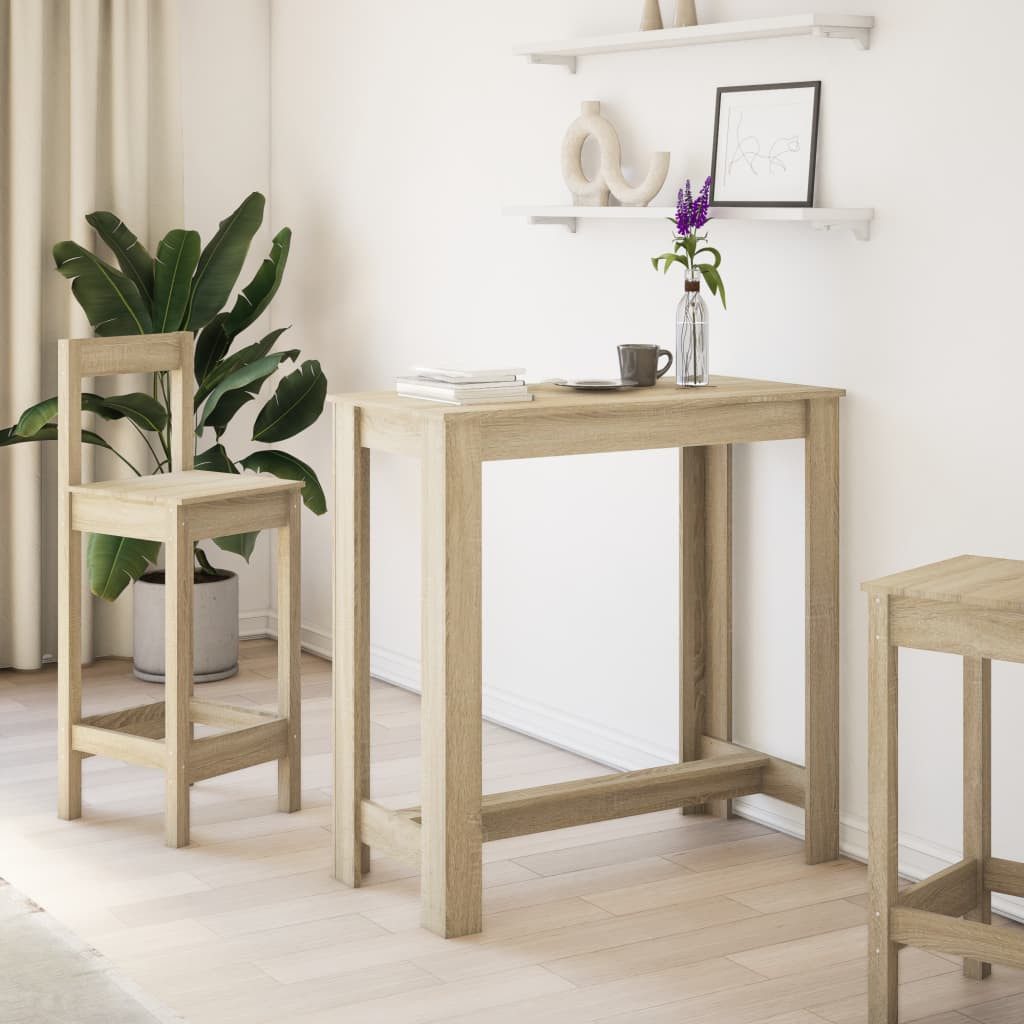 vidaXL Esstisch Bartisch Sonoma-Eiche 102x50x103,5 cm günstig online kaufen