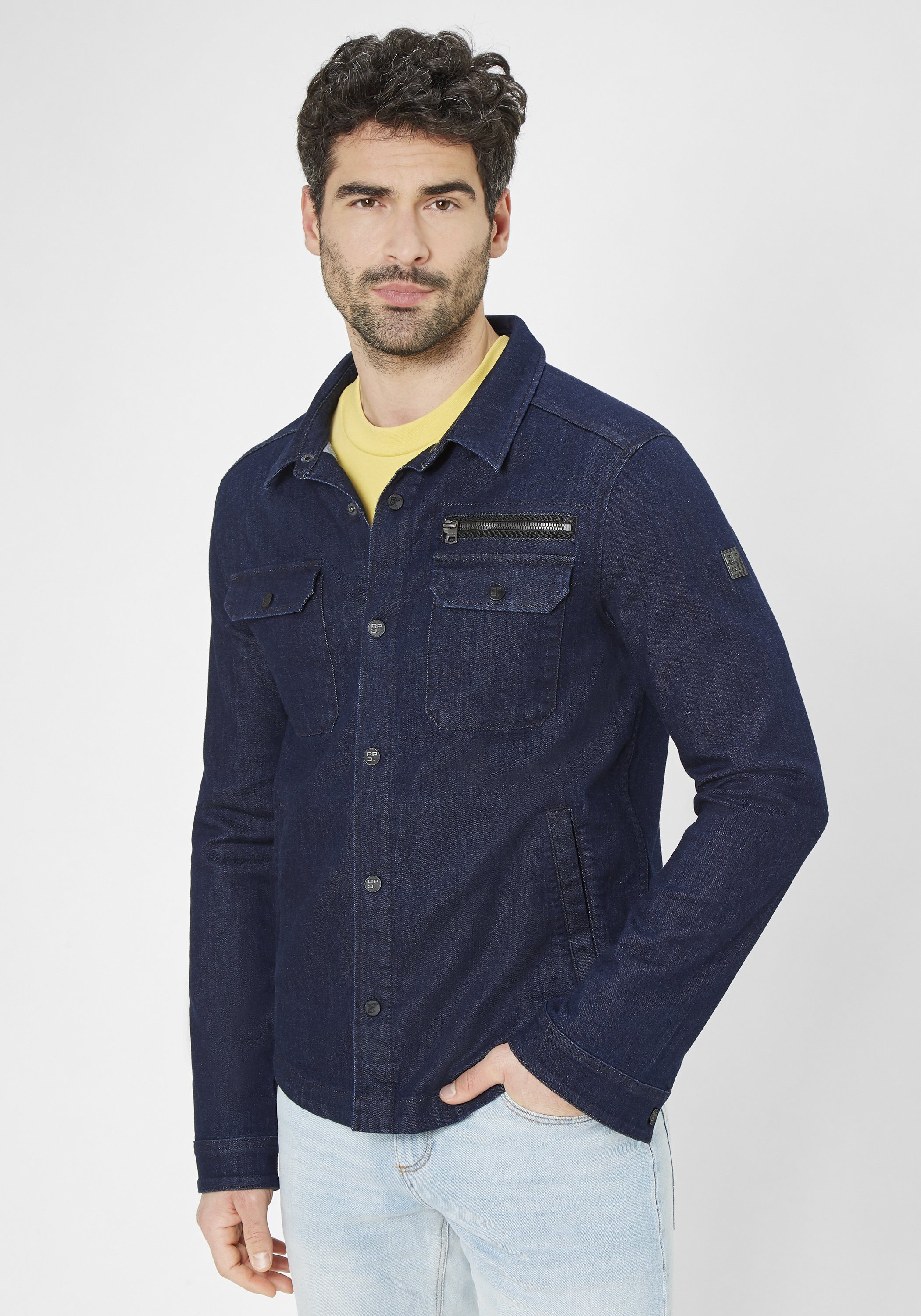 Redpoint Sommerjacke Jay leichte Denim Hemdjacke mit Eco Cotton