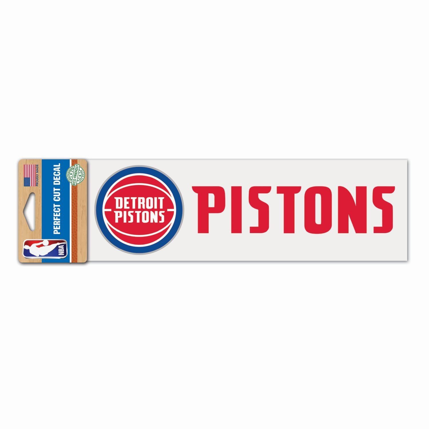 WinCraft Wanddekoobjekt NBA Perfect Cut Aufkleber 8x25cm Detroit Pistons
