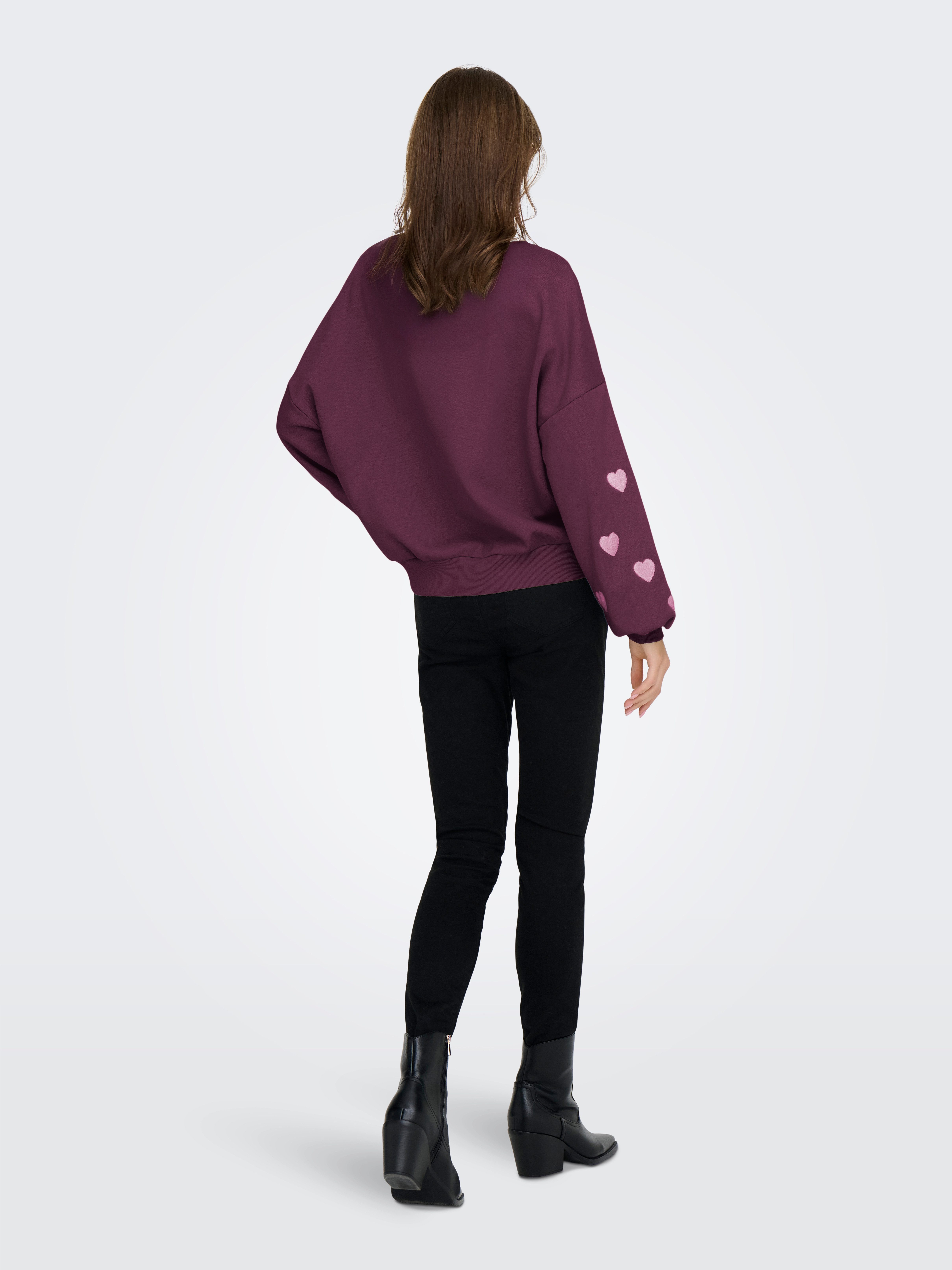 ONLY Sweatshirt ONLMACY L/S O-NECK BOX CC SWT Baumwollmischung, regular fit